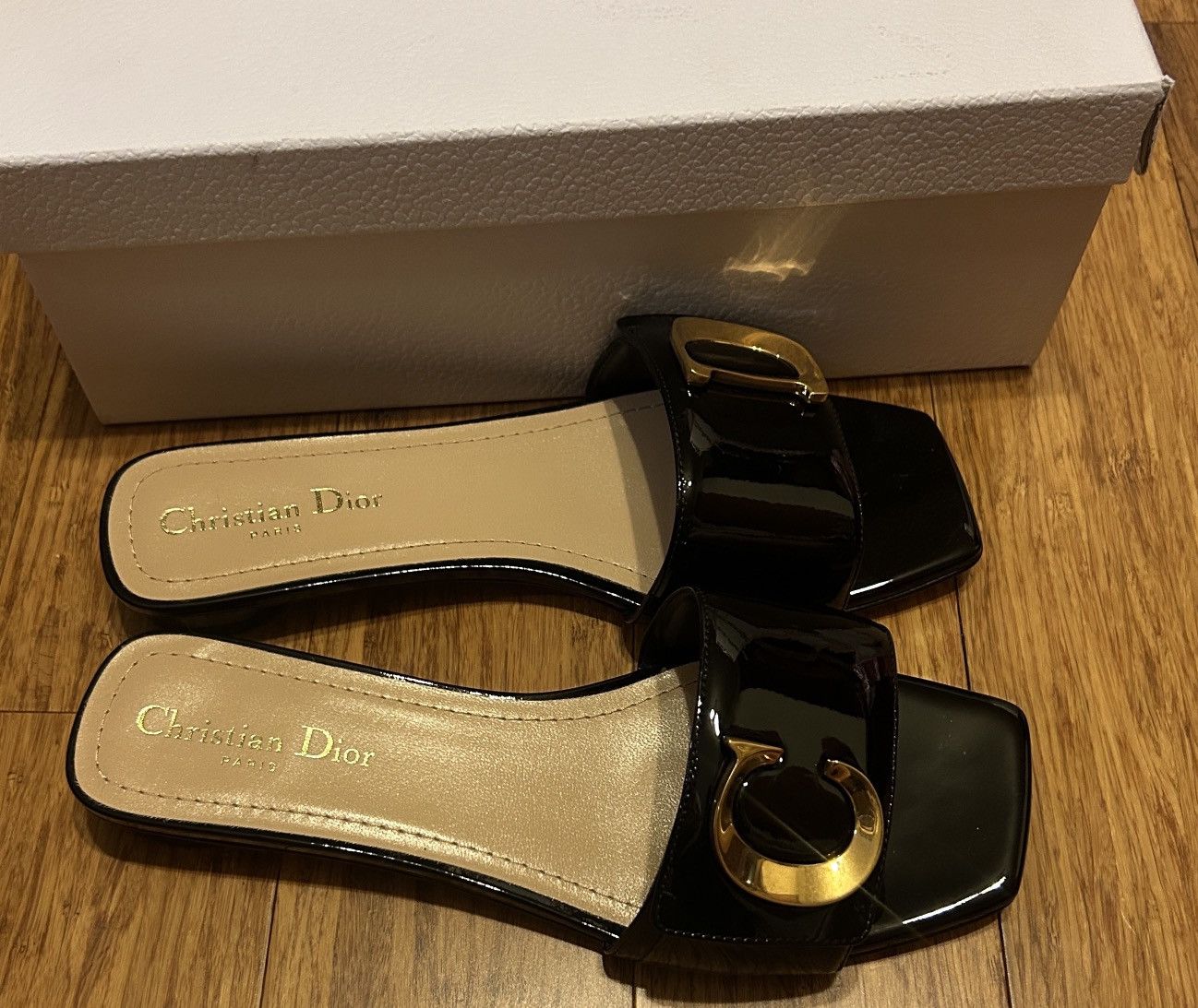 Dior Dior C'EST DIOR SLIDE Black Patent Calfskin Size US 9 / IT 39 - 6 Thumbnail