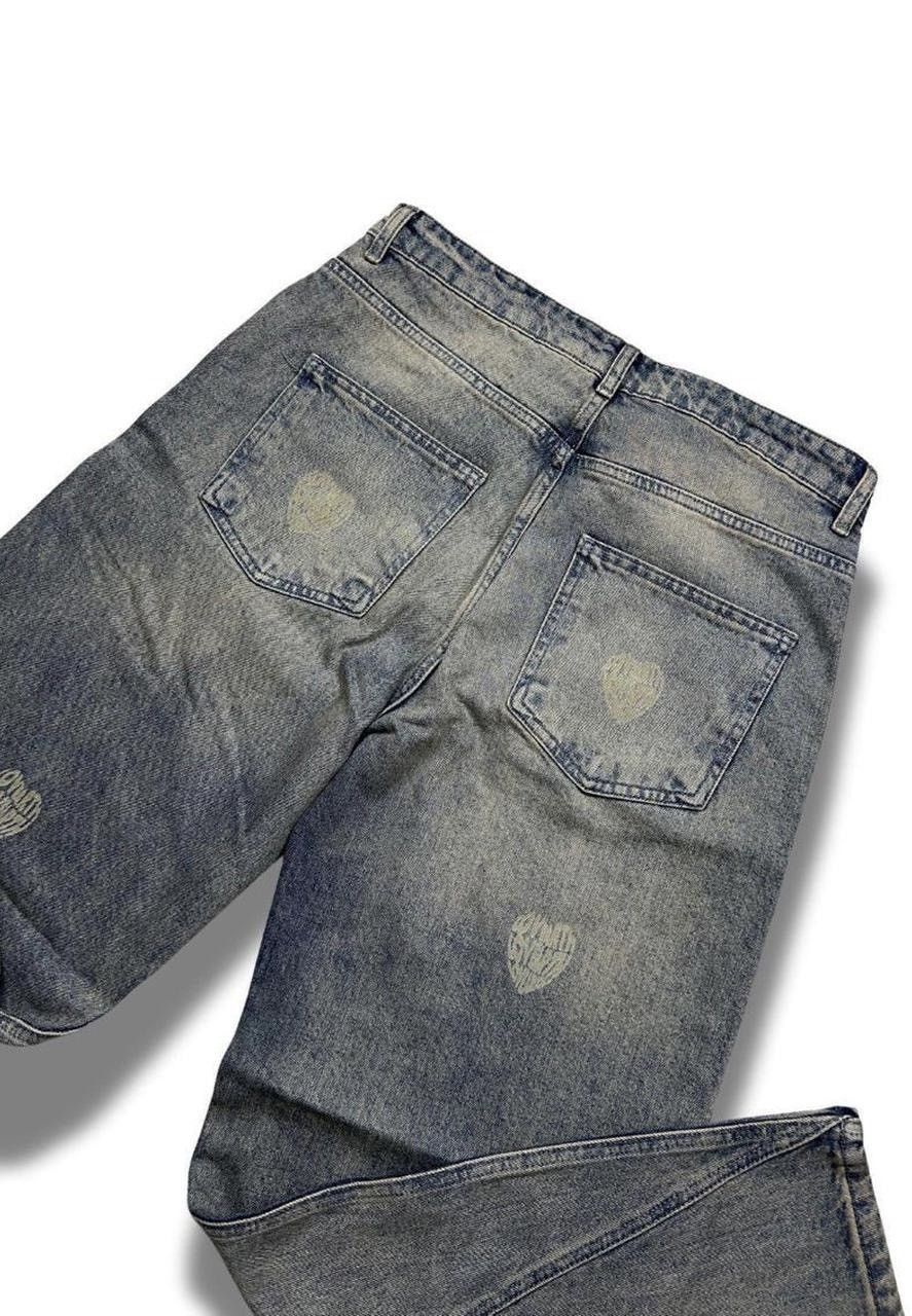 Designer LoveArth Denim Baggy Jeans Blue Size US 32 / EU 48 - 6 Thumbnail