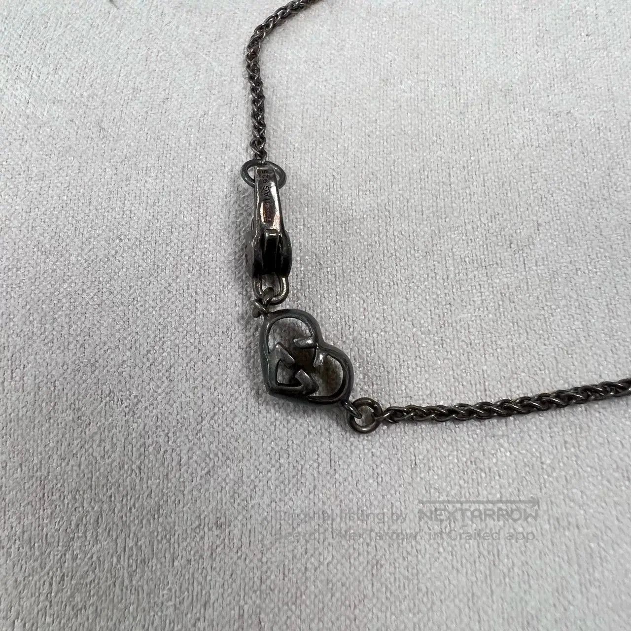 Gucci Gucci Bamboo Double G Heart Logo Bracelet. Size ONE SIZE - 2 Thumbnail