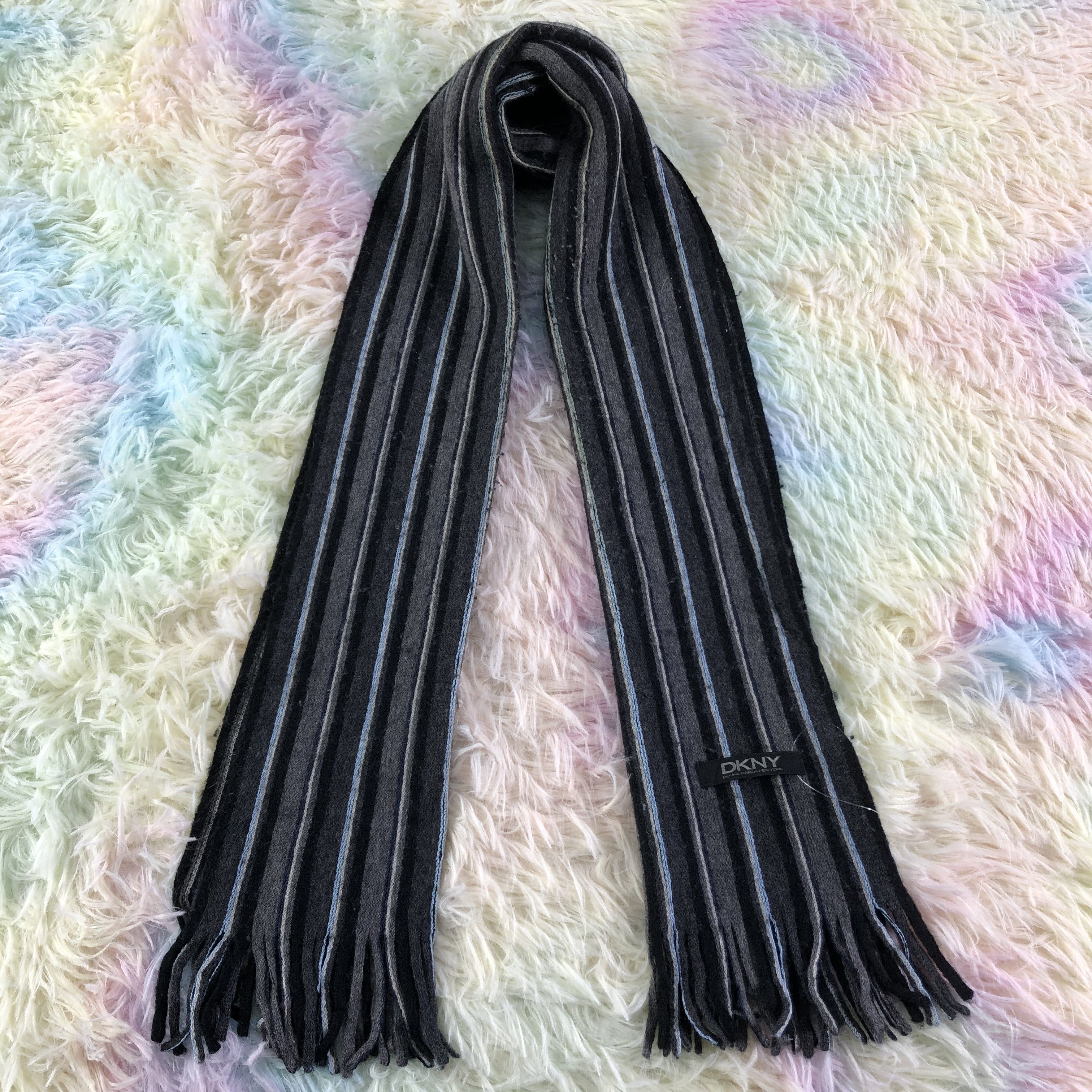 DKNY × Vintage DKNY Scarf / Muffler / Neckwear - KM393 Size ONE SIZE - 1 Thumbnail