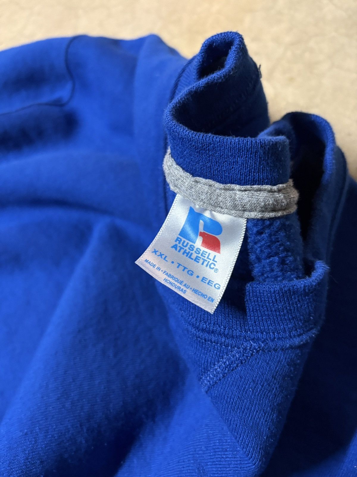 Russell Athletic Vintage 00’s Russell Crewneck Sweatshirt Boxy Blue Size XXL Size US XXL / EU 58 / 5 - 4 Thumbnail
