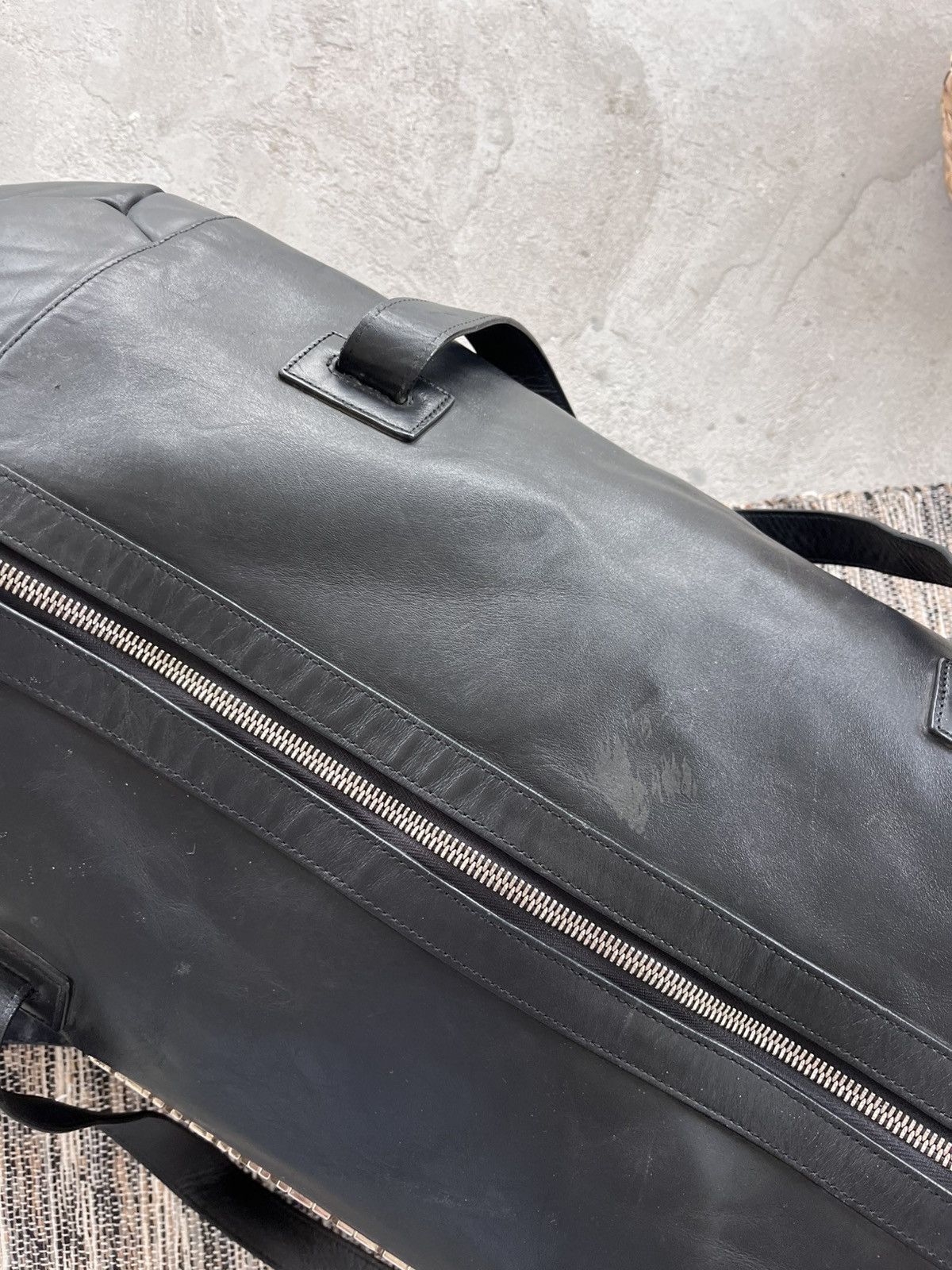 Dirk Bikkembergs Archive Dirk Bikkembergs FW 2007 Rare Leather Football Bag Size ONE SIZE - 18 Thumbnail