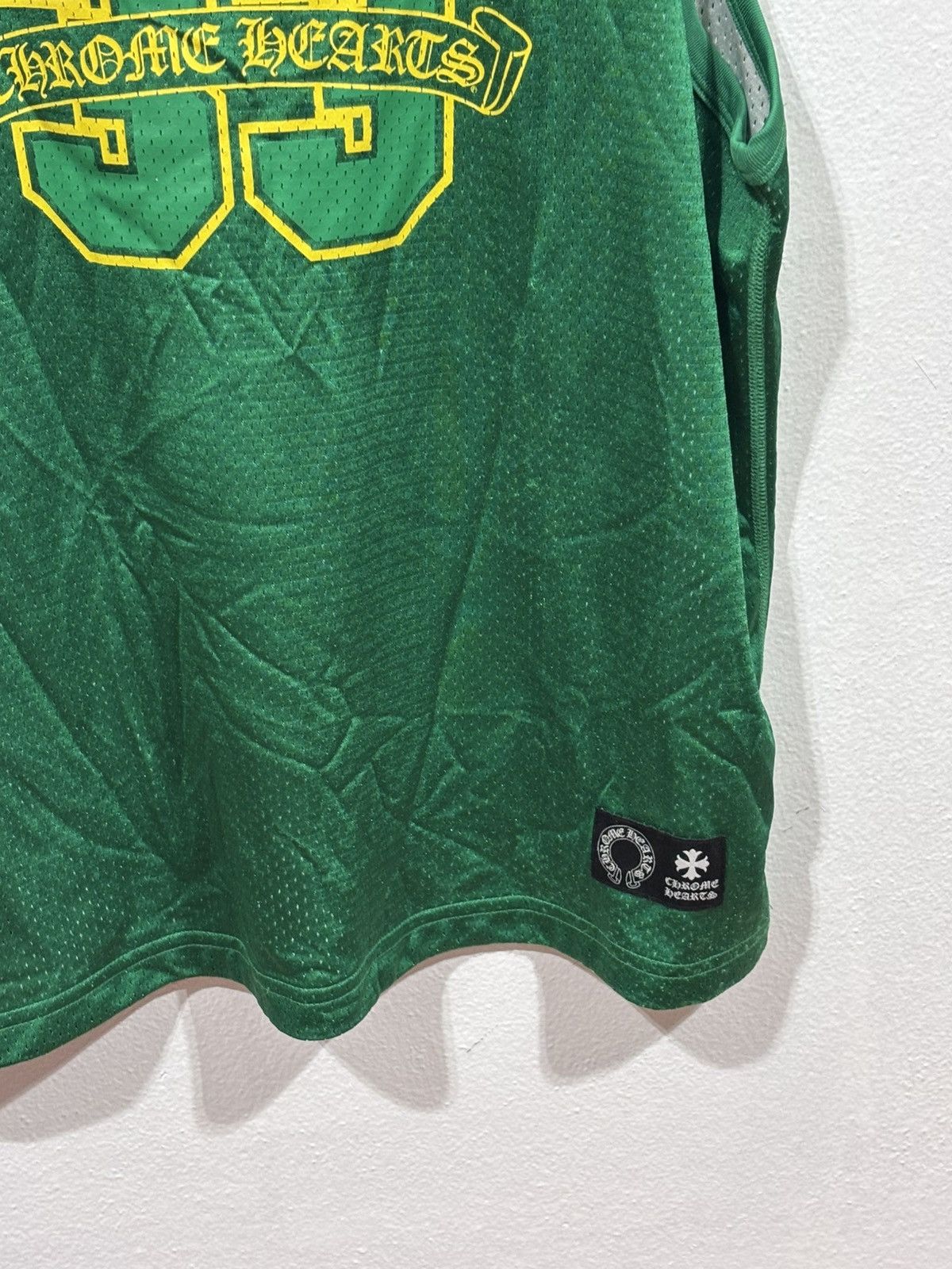 Chrome Hearts Chrome Hearts Basketball Mesh Jersey Green/Yellow Size US M / EU 48-50 / 2 - 3 Thumbnail