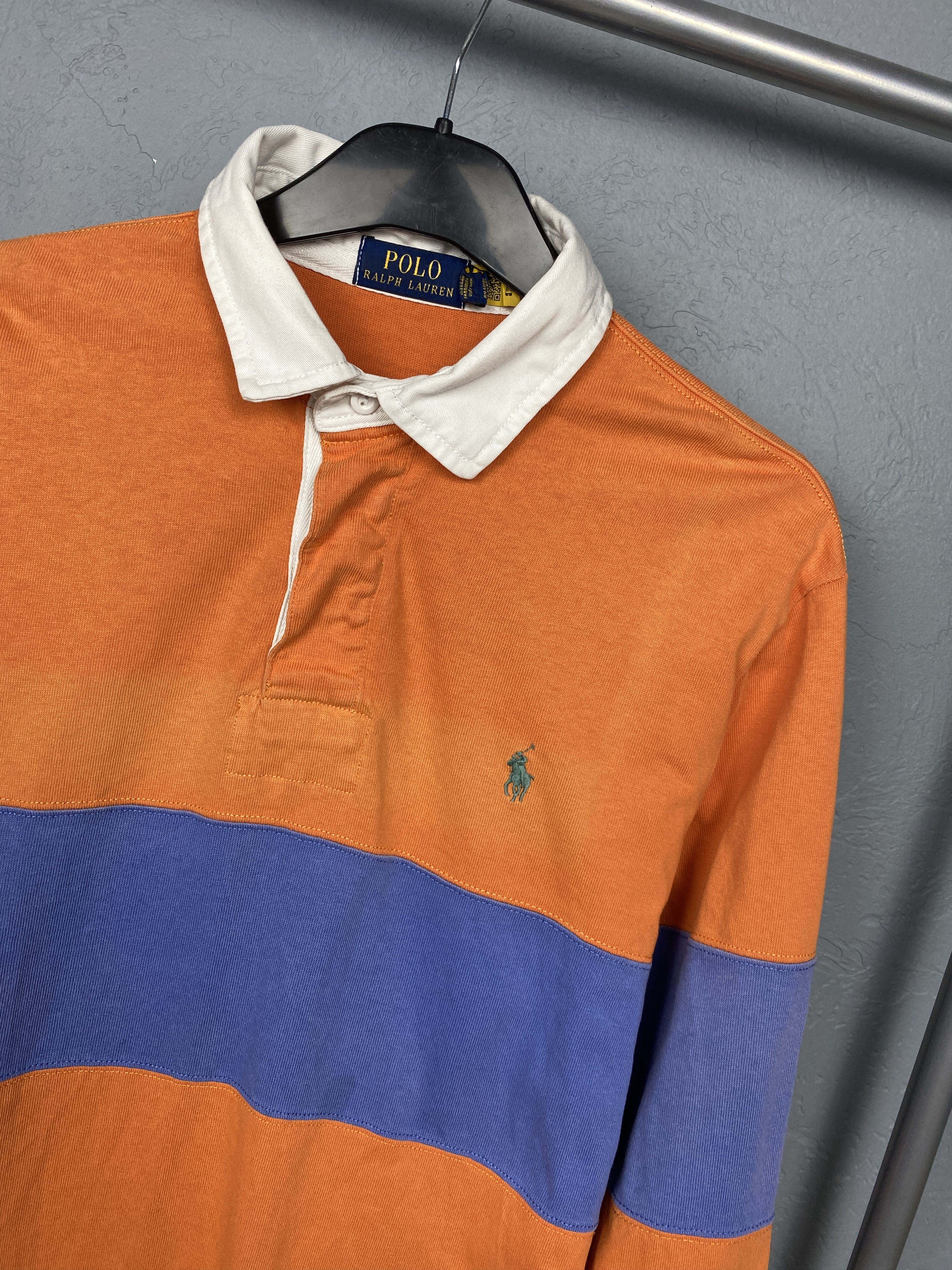 Polo Ralph Lauren × Ralph Lauren Polo Ralph Lauren Vintage Mens Rugby Long Sleeve Polo Shirt Size US M / EU 48-50 / 2 - 2 Thumbnail
