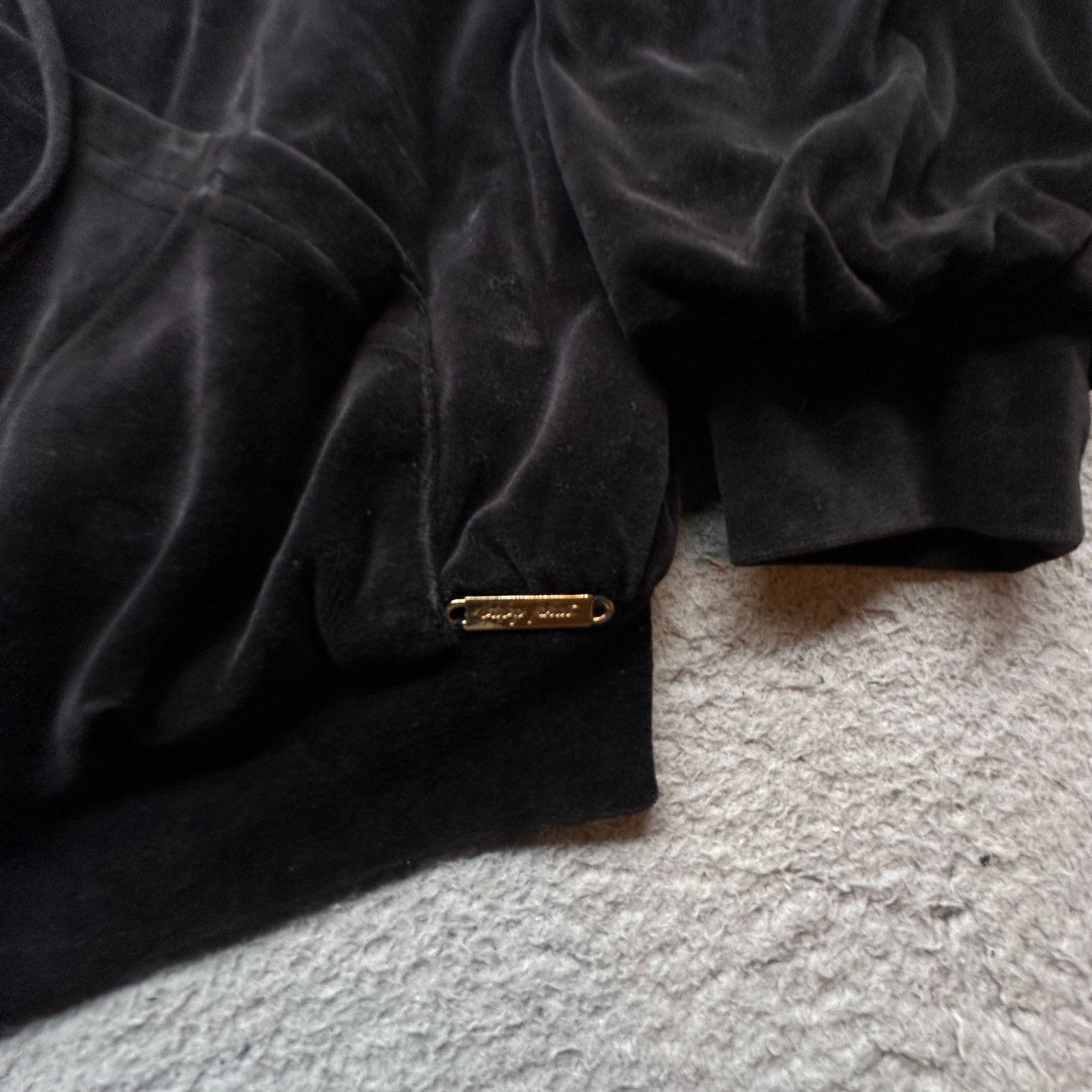 Other VTG Baby Phat Velour Jacket Women Large Fur Trim Black Quilt Size L / US 10 / IT 46 - 11 Thumbnail