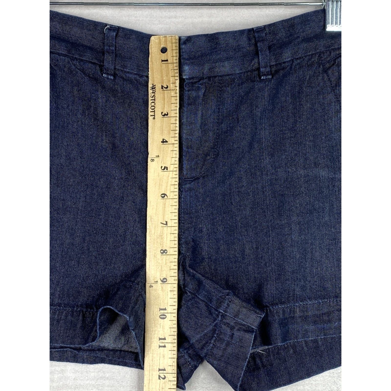 Loft VINTAGE LOFT Shorts Womens 0 Dark Wash Denim City Walking Size 25" / US 0 / IT 36 - 4 Thumbnail