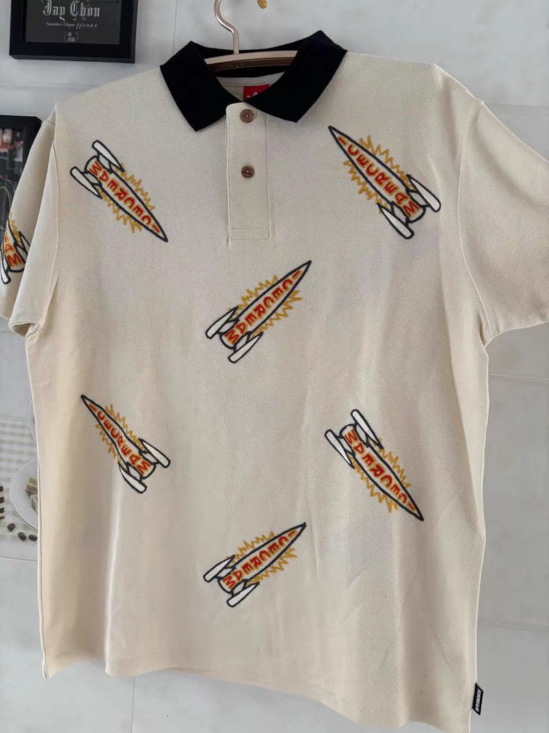 Billionaire Boys Club CECREAM Rocket Embroidered Men's Polo Shirt Size US L / EU 52-54 / 3 - 1 Thumbnail