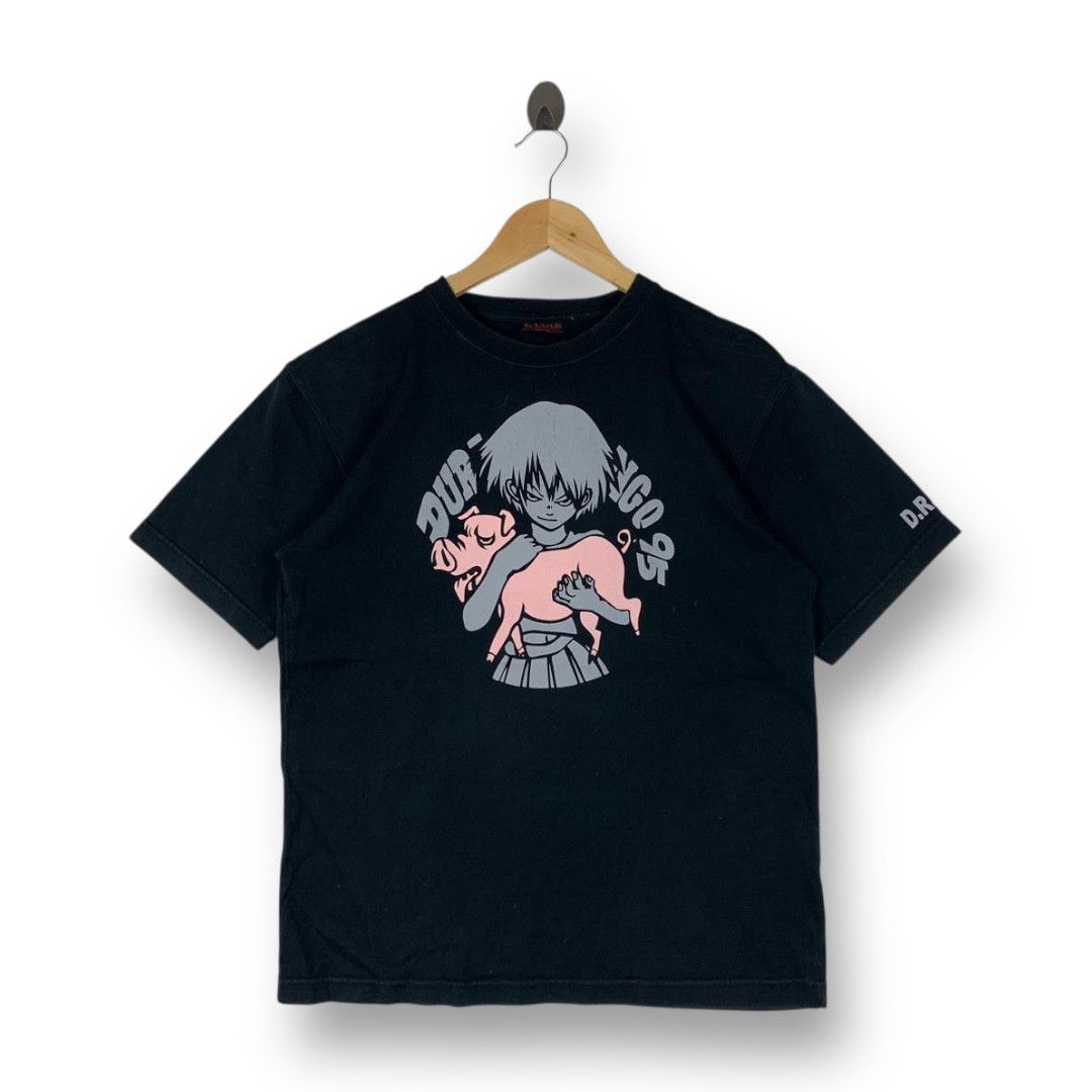 Other Vintage Ibuki Urano D.R.95 Anime Girl Holding Pig Tee Shirt Size US M / EU 48-50 / 2 - 1 Thumbnail