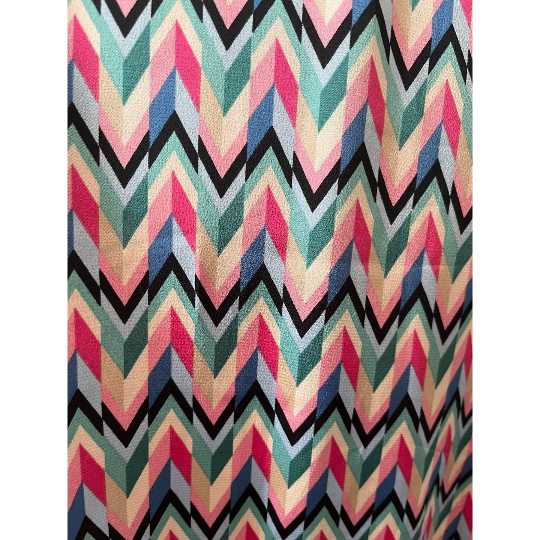 Elie Tahari NWT TAHARI ASL size US12/EU44 pink and turquoise abstract sa Size L / US 10 / IT 46 - 7 Thumbnail