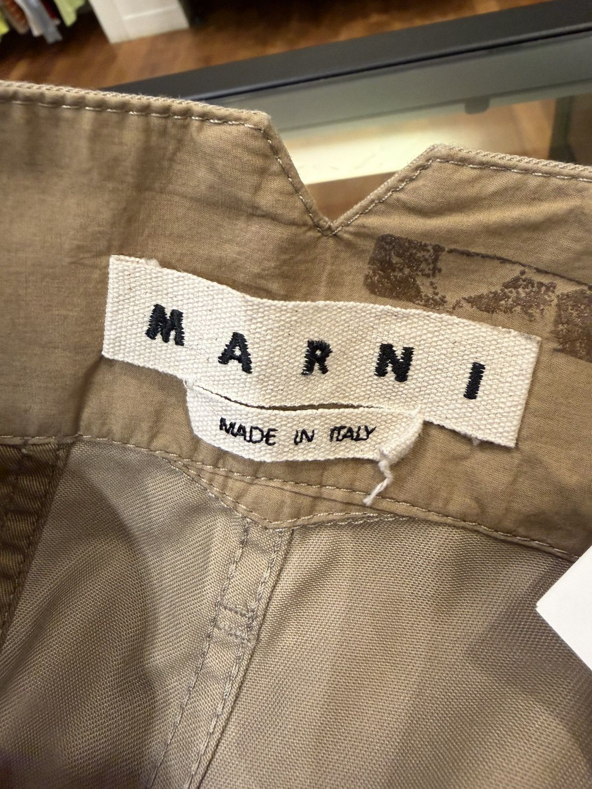 Marni Marni Khaki Trousers Size US 32 / EU 48 - 3 Thumbnail