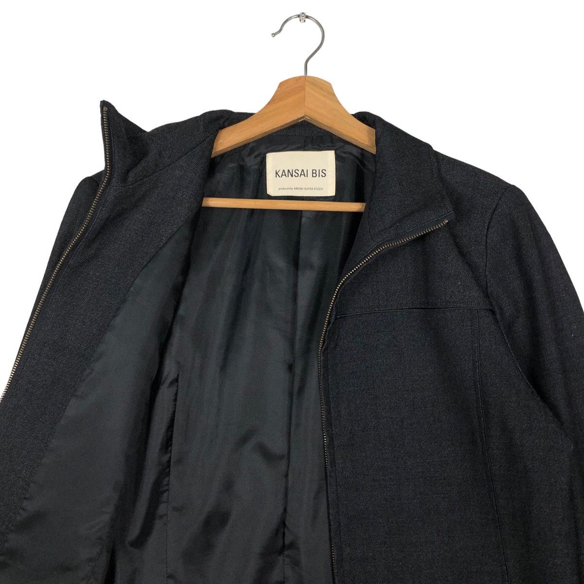 Issey Miyake 🔥Rich Black Zipper Jacket Kansai Bis Issey Miyake Size US M / EU 48-50 / 2 - 10 Thumbnail
