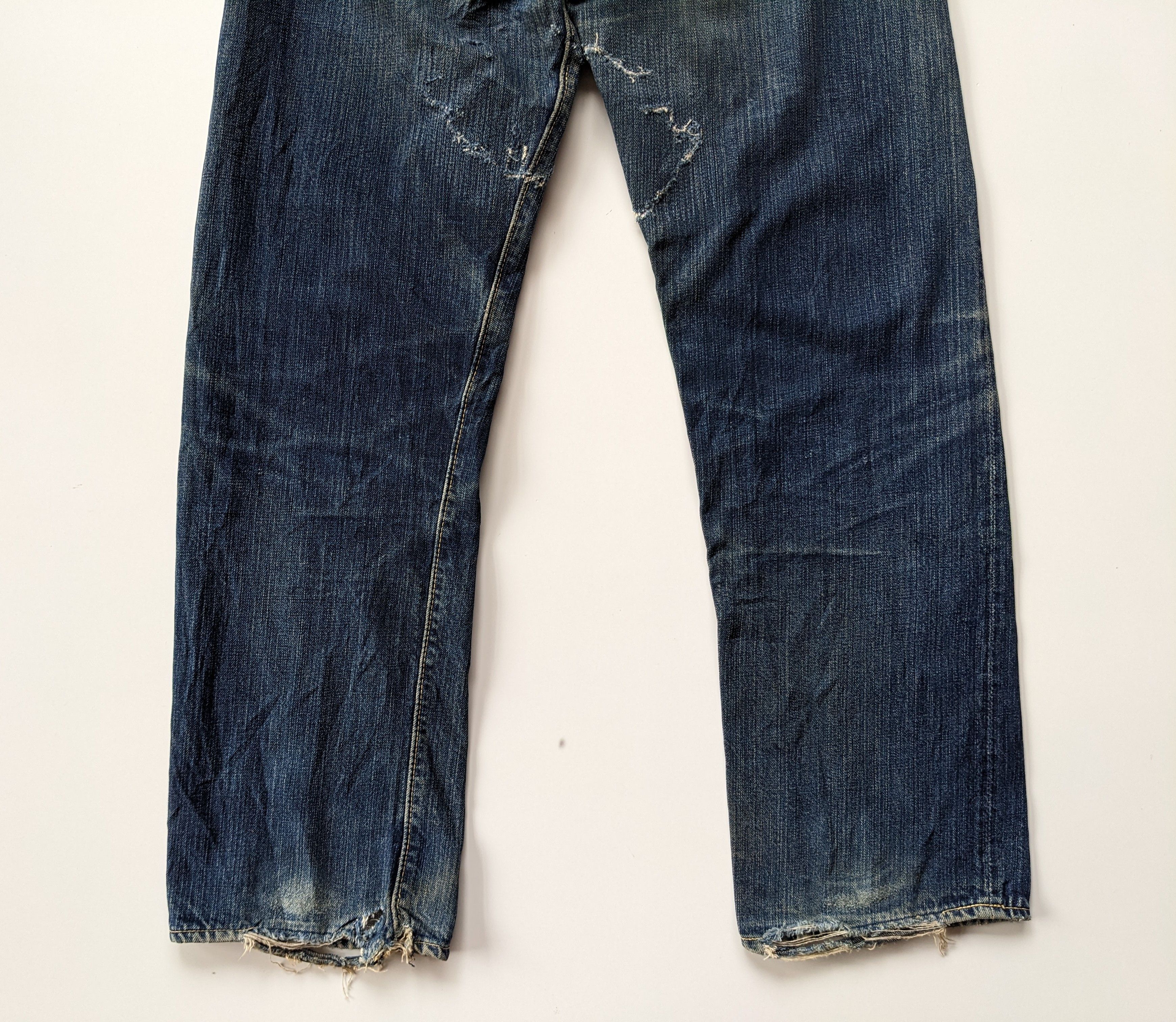 The Real McCoy's Joe Mccoy distressed selvedge jeans Size US 30 / EU 46 - 5 Thumbnail