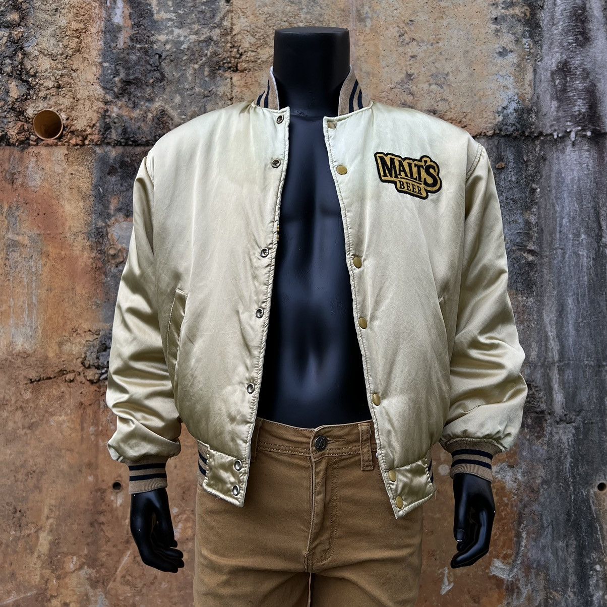 Vintage Vintage Malts Reversible Varsity Jacket Spell out Big Logo Size US M / EU 48-50 / 2 - 17 Thumbnail