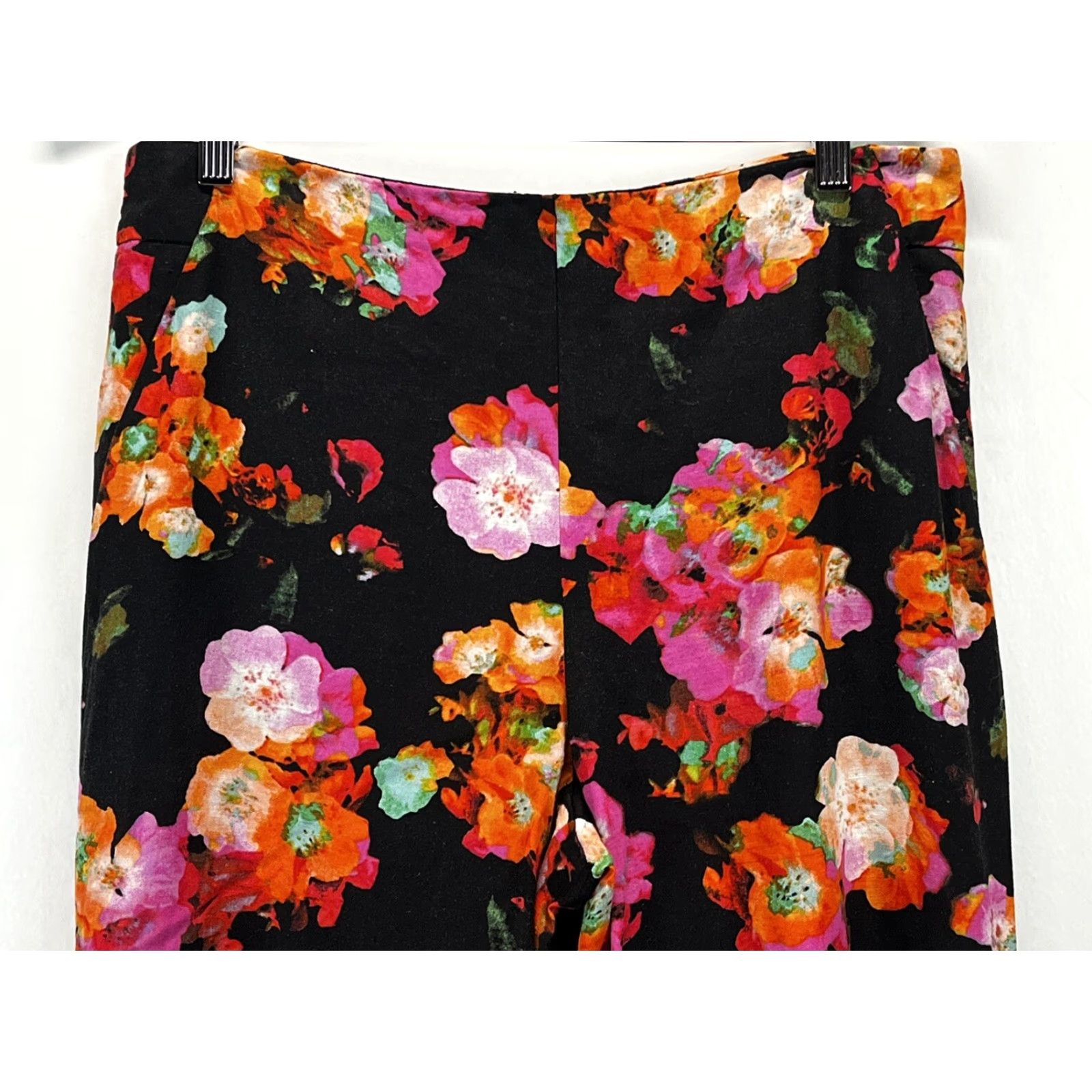 Robert Rodriguez NEW! Robert Rodriguez Pants Women 10 Multicolor Floral Linen Blend Side Zip Casual Size 32" / US 10 / IT 46 - 2 Thumbnail