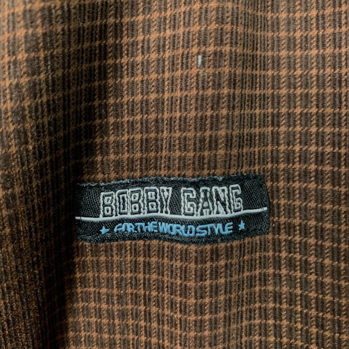 Vintage BOBBY GANG NYC Small Check Flannel Jacket #2579-C116 Size US L / EU 52-54 / 3 - 15 Thumbnail