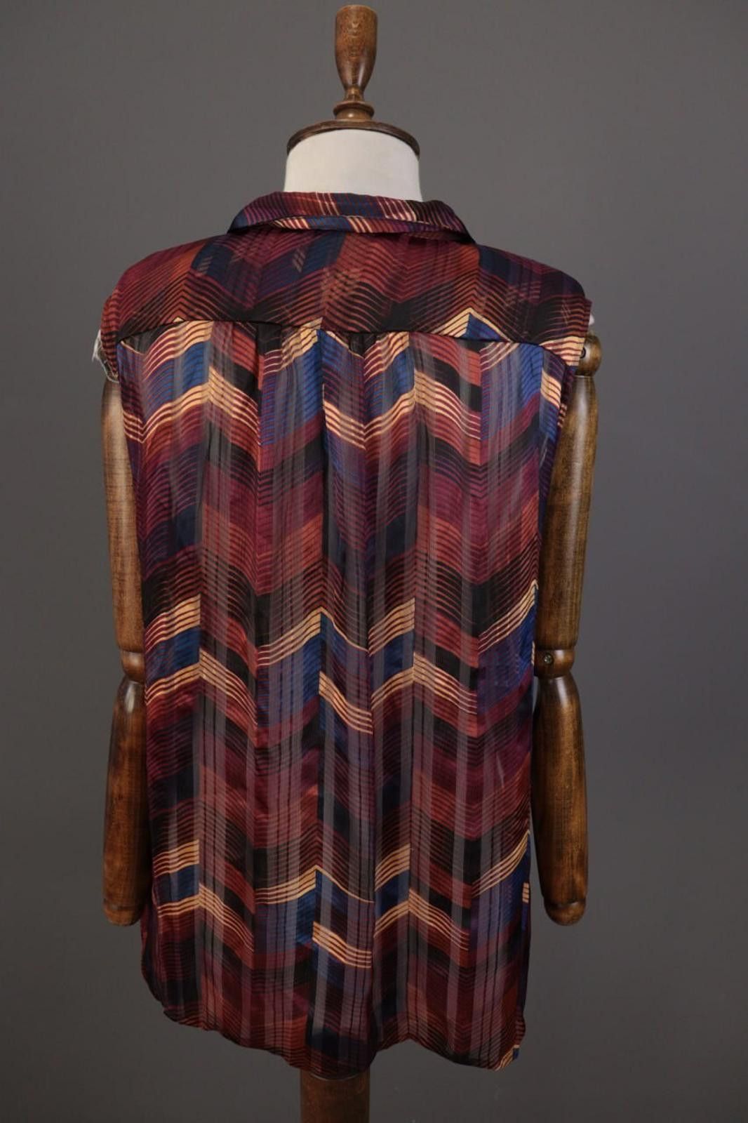 Wilkes Bashford BA&SH Pepite Bordeaux Multicolor Blouse Shirt Size 3 Size M / US 6-8 / IT 42-44 - 9 Thumbnail