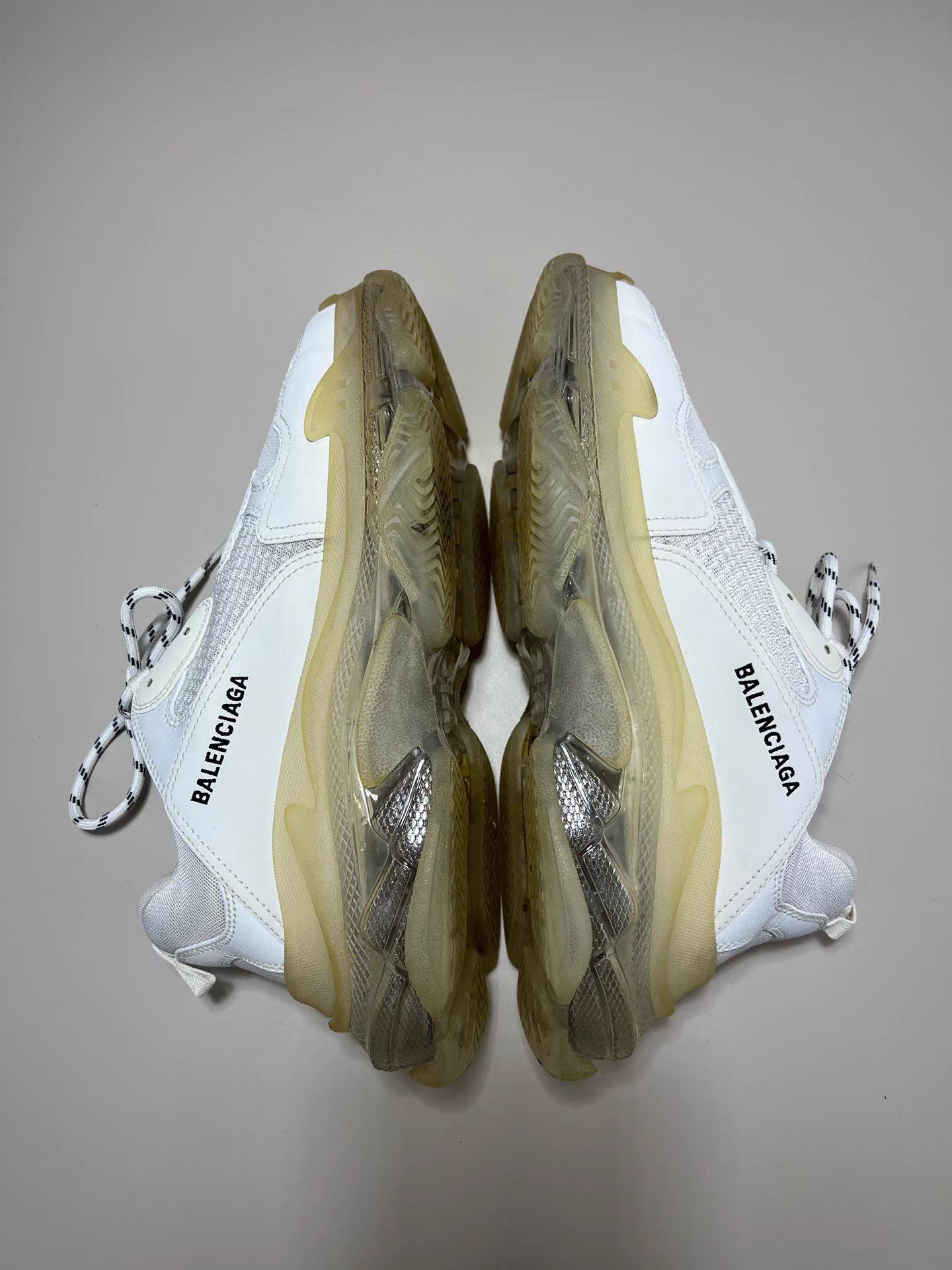 Balenciaga BALENCIAGA TRIPLE S Beige Air Cushion Dad Sneakers Size US 10 / EU 43 - 5 Thumbnail