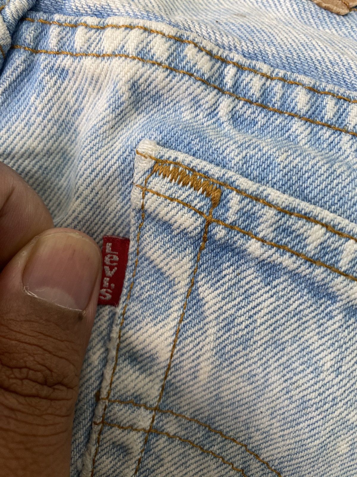 Levi's × Levi's Vintage Clothing Vintage Levi’s 501 Light Blue Washed Denim Made in USA Size US 31 - 12 Thumbnail