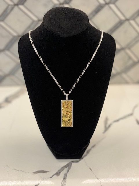 Jewelry Gold or Silver Pendant on Silver Chain Size ONE SIZE - 1 Thumbnail