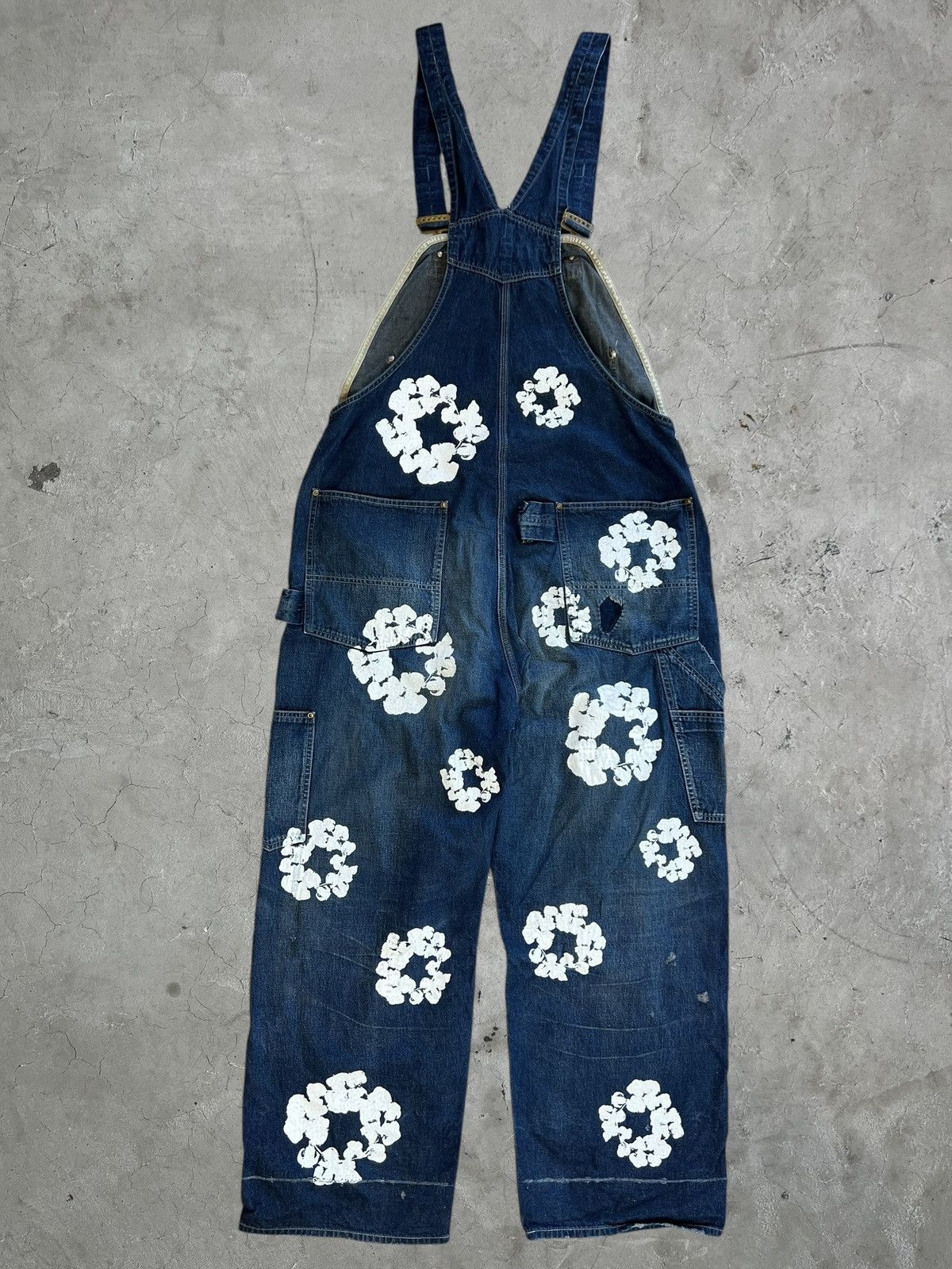 Vintage 90s Disney Faded Mickey Mouse Denim Overalls