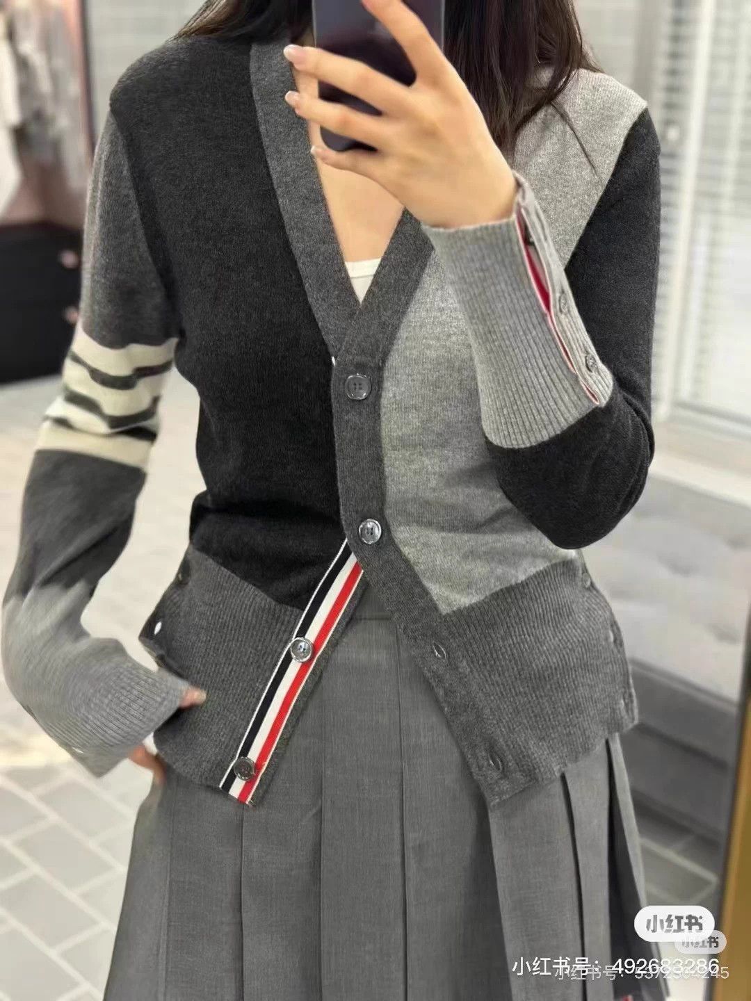Thom Browne Thom Browne Gray 100% Cashmere Cardigan Size 38 New Size S / US 4 / IT 40 - 6 Thumbnail