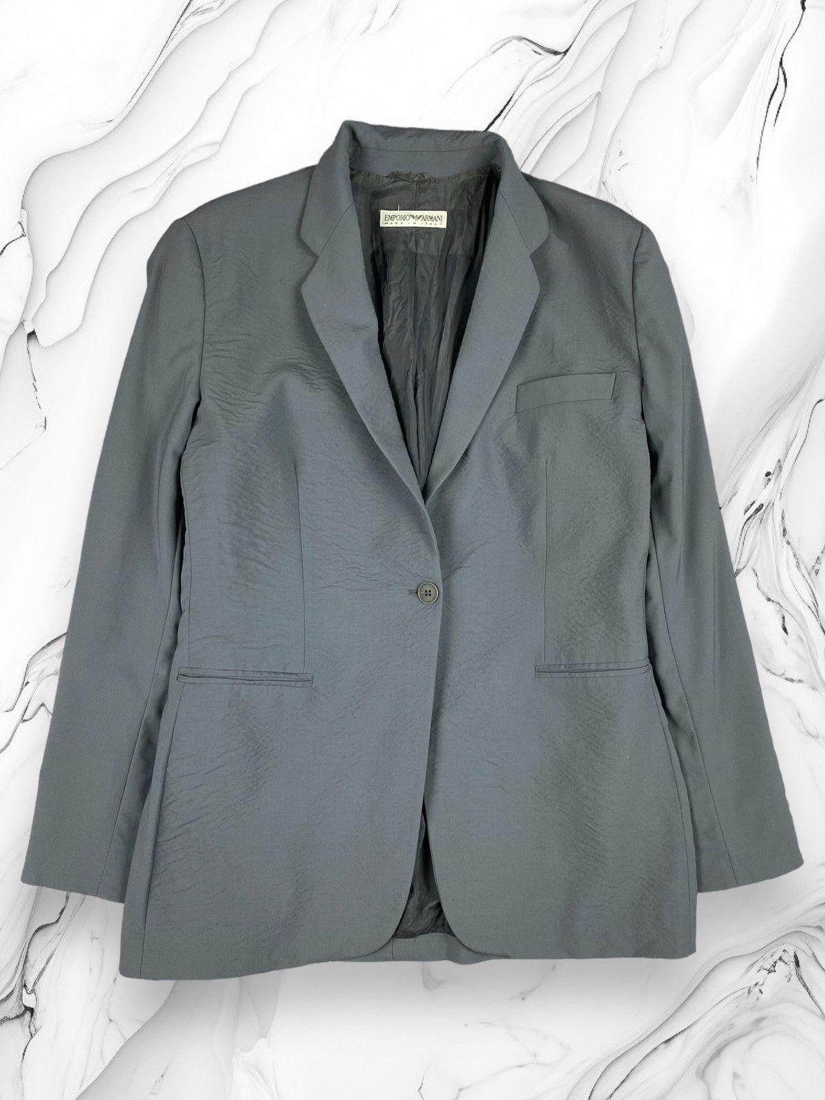 Emporio Armani Vintage 90's Emporio Armani Italy Blazer Size US S / EU 44-46 / 1 - 1 Thumbnail