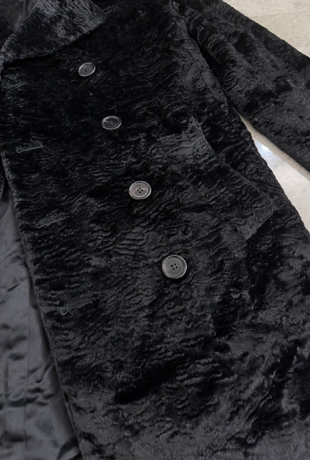 Saint Laurent Paris Saint Laurent SLP Black Eco Fur Coat Sz.50 Size US M / EU 48-50 / 2 - 3 Thumbnail