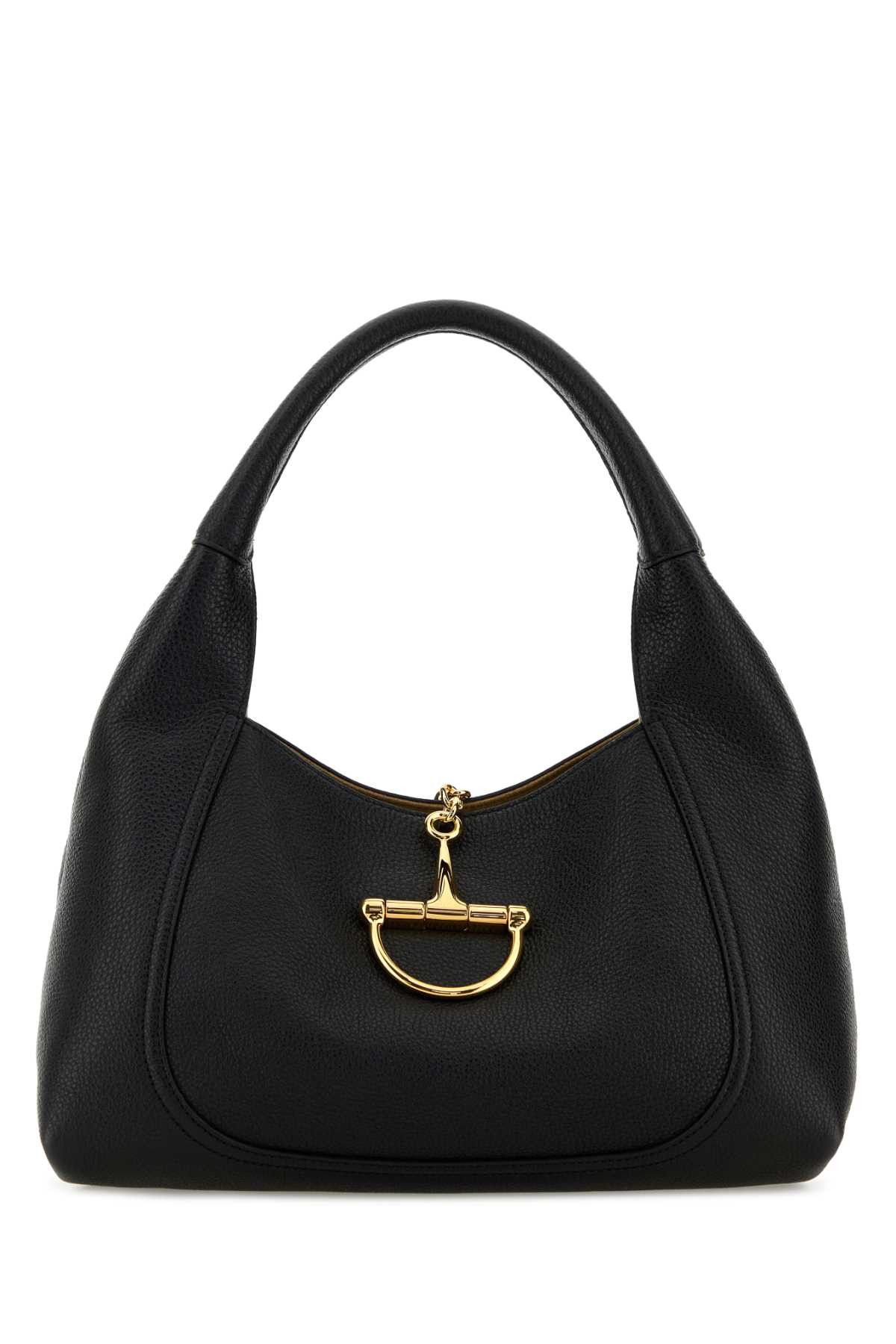 Gucci Black Leather Shoulder Bag Size ONE SIZE - 1 Thumbnail
