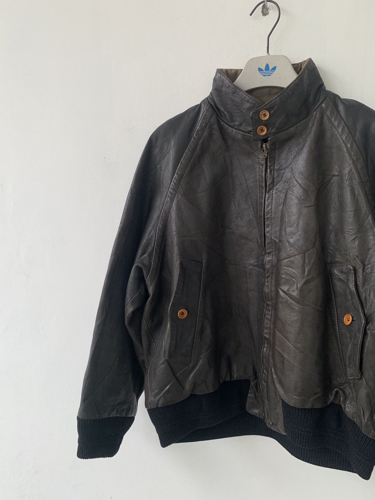 80s C.P.COMPANY Leather Jacket