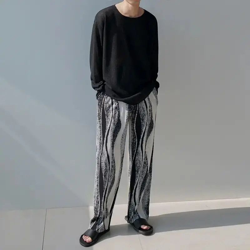 Japanese Brand Korean fashion black tie-dye pleats pants trousers Size US 32 / EU 48 - 5 Thumbnail