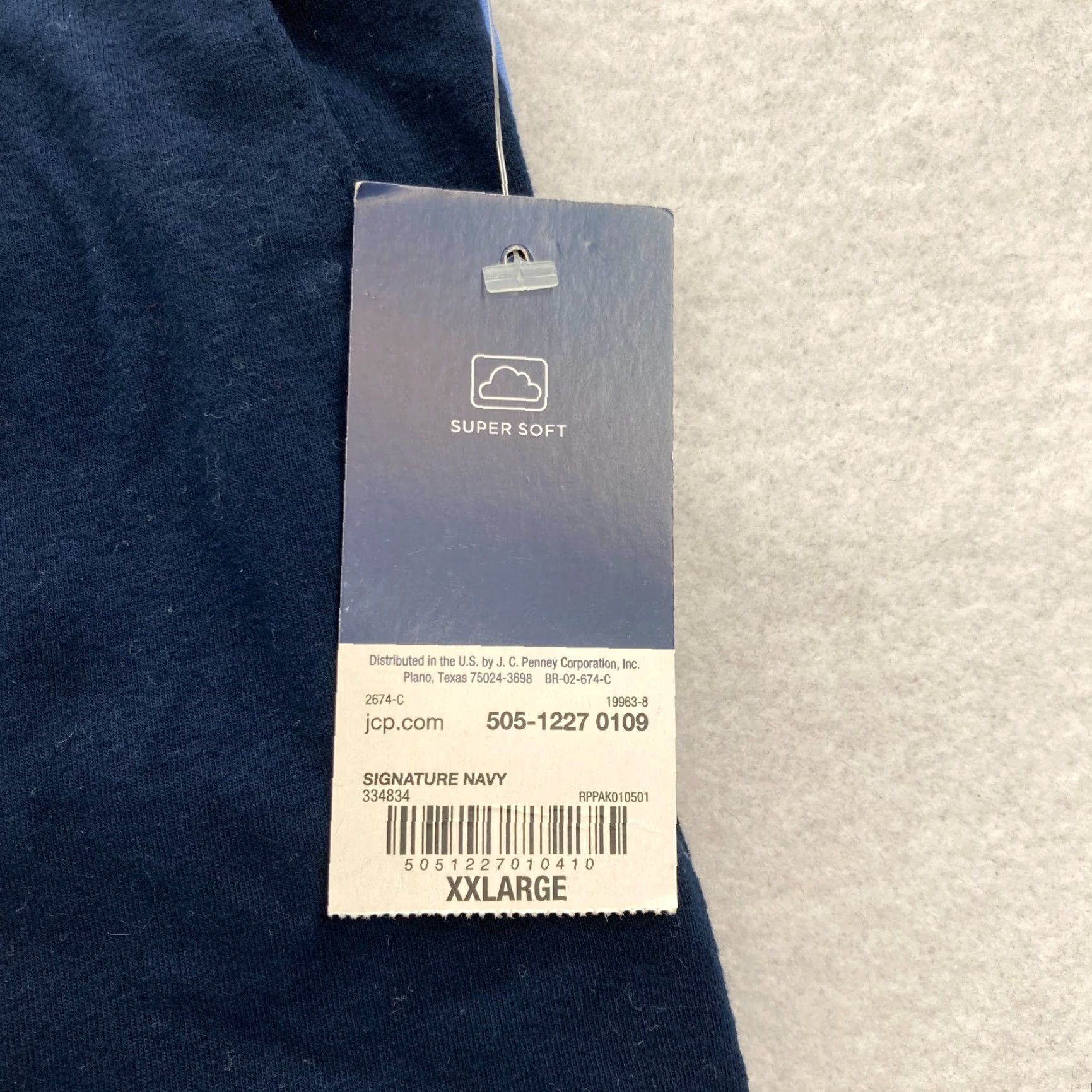 Stafford Stafford Pajama Pants Mens 2XL Blue Stretch Fabric Joggers Drawstring Tapered Clothing Size US 39 - 4 Thumbnail