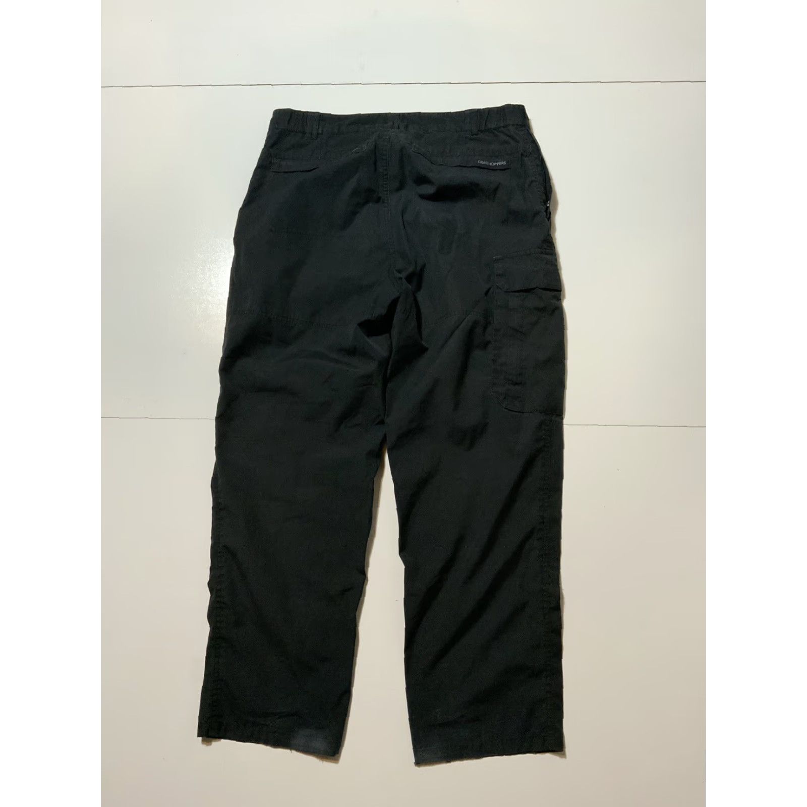Vintage Craghoppers Kiwi Black Cargo Utility Pants Sz. S Men Classic Inseam 29 in Cargo Style Kang? (Wait) Size US 29 - 3 Thumbnail