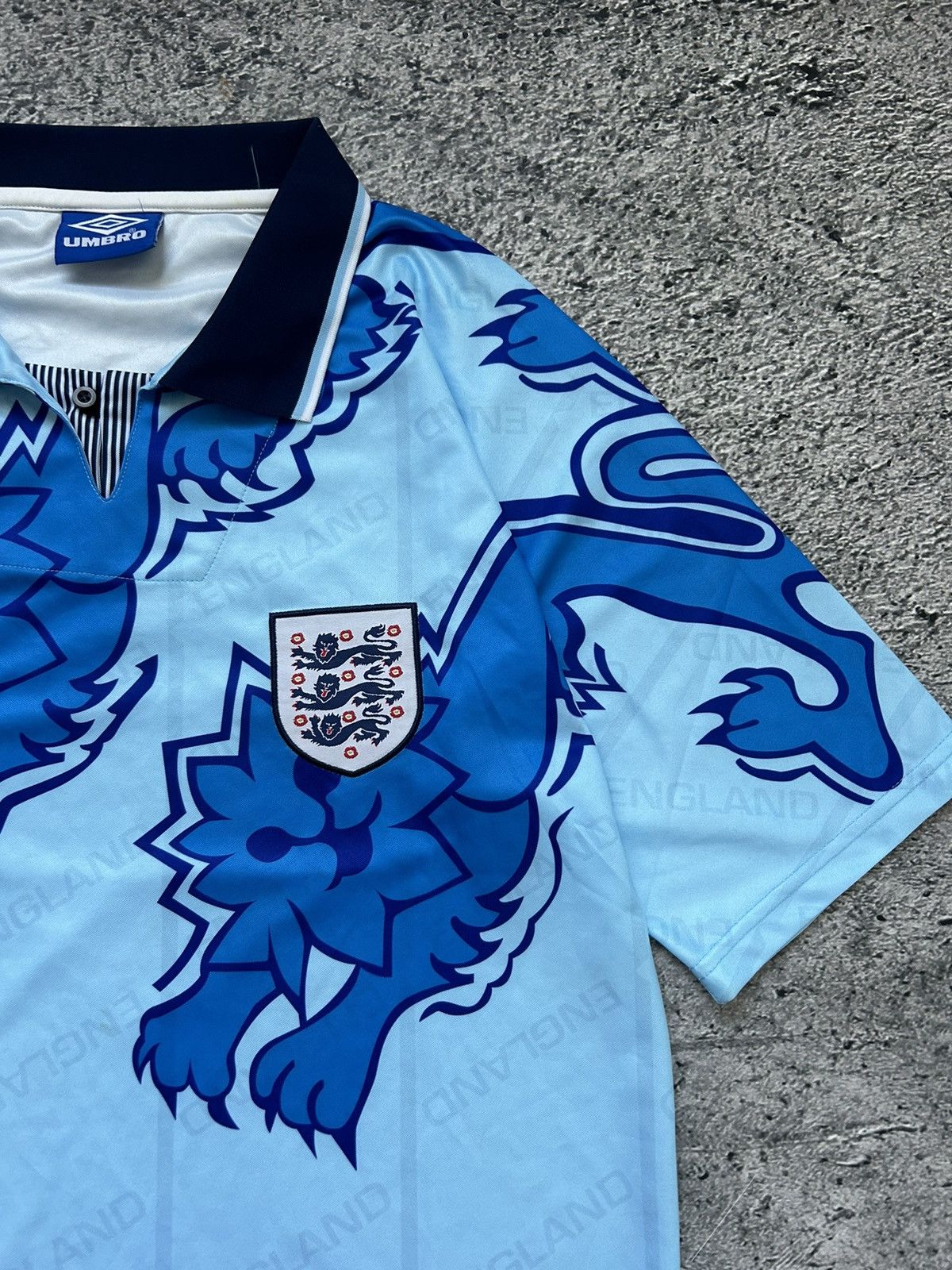 Umbro × Vintage Umbro Retro England 1992/1993 THIRD SHIRT SOCCER Umbro Size US L / EU 52-54 / 3 - 2 Thumbnail