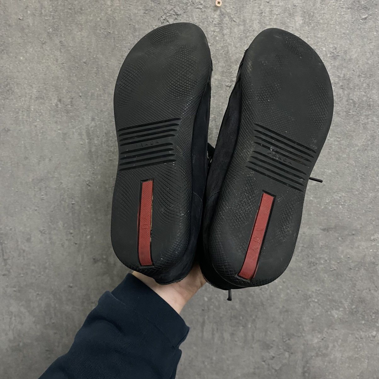 Prada Vintage Prada Shoes Trainers Slip On Sneakers Black Y2K Size US 5 / EU 37 - 9 Thumbnail