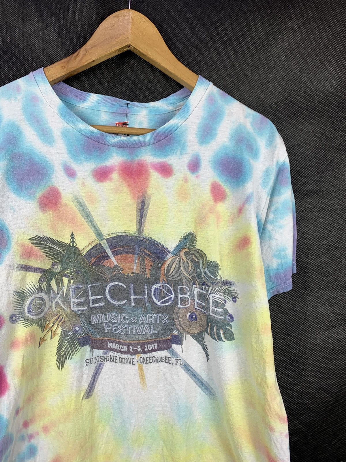 Band Tees Steals! Okeechobee Music Art Festival Tie Dye Tee Size US M / EU 48-50 / 2 - 3 Thumbnail