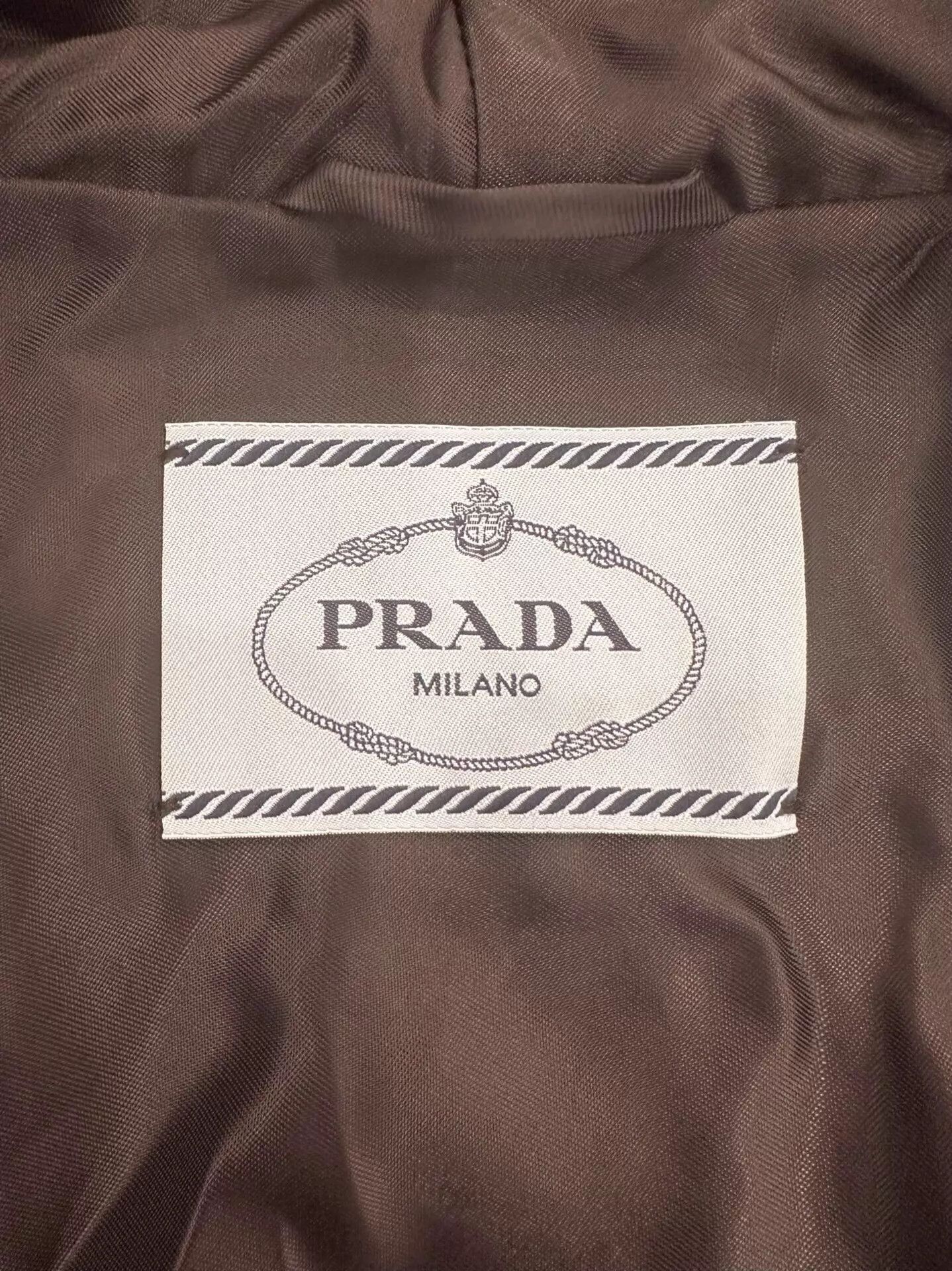 Prada Prada Women's Black Hooded Zip Jacket 40 Size S / US 4 / IT 40 - 4 Thumbnail
