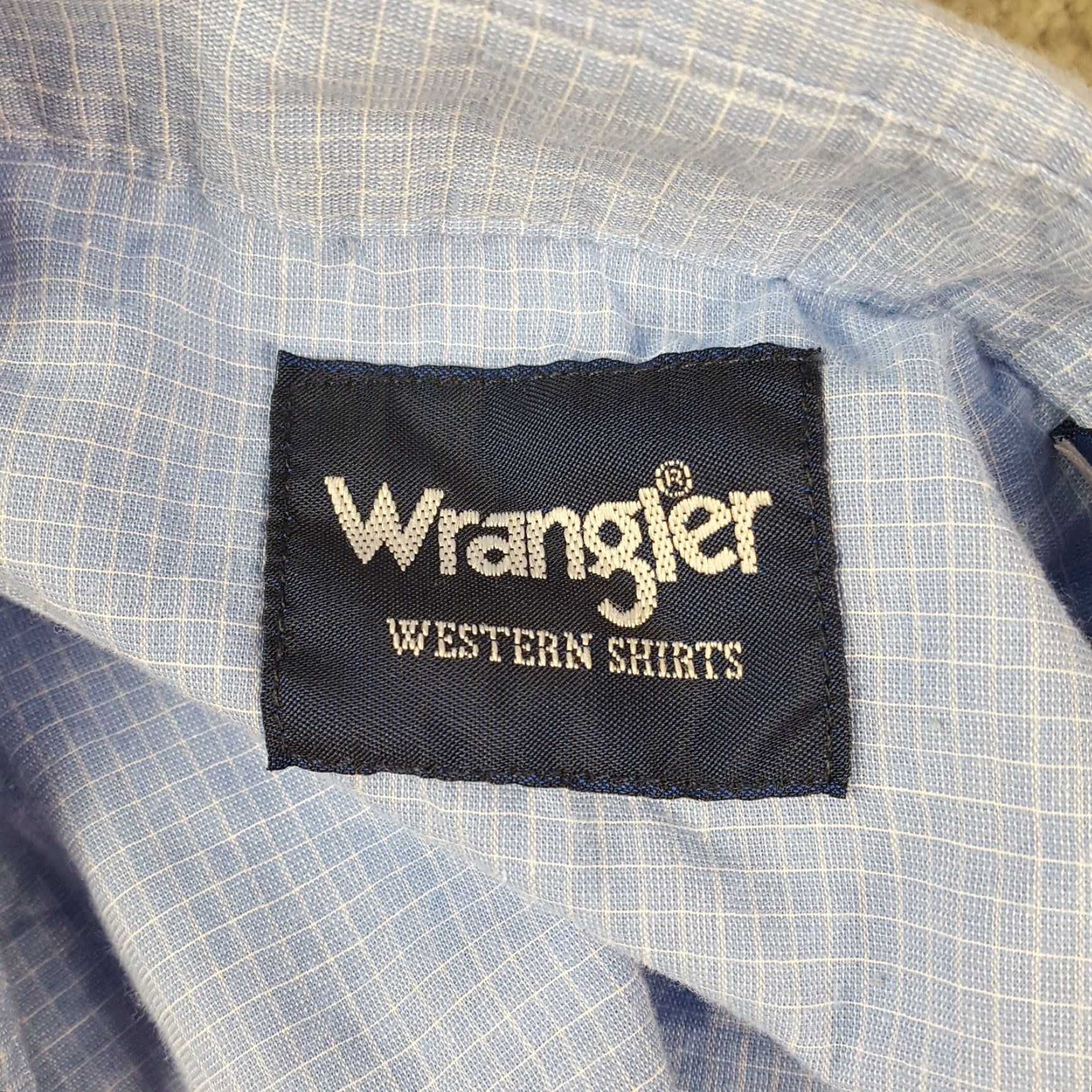 Wrangler VINTAGE Wrangler Blue Checked Cowboy Button-Up Shirt Men's Size M Collared Long Sleeve 90s Western Retro Size US M / EU 48-50 / 2 - 5 Thumbnail