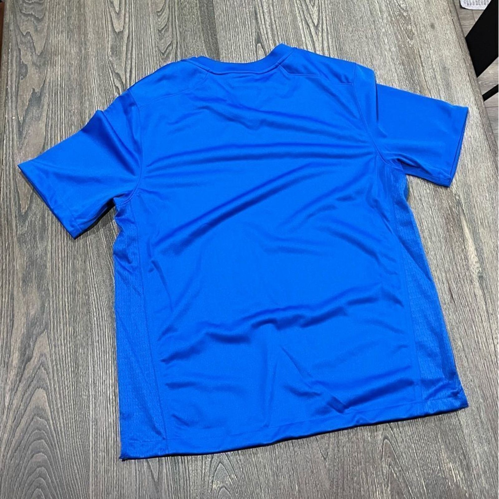 Nike NWOT Nike Team Jersey Short Sleeve V-Neck Blue Large Size US L / EU 52-54 / 3 - 6 Thumbnail