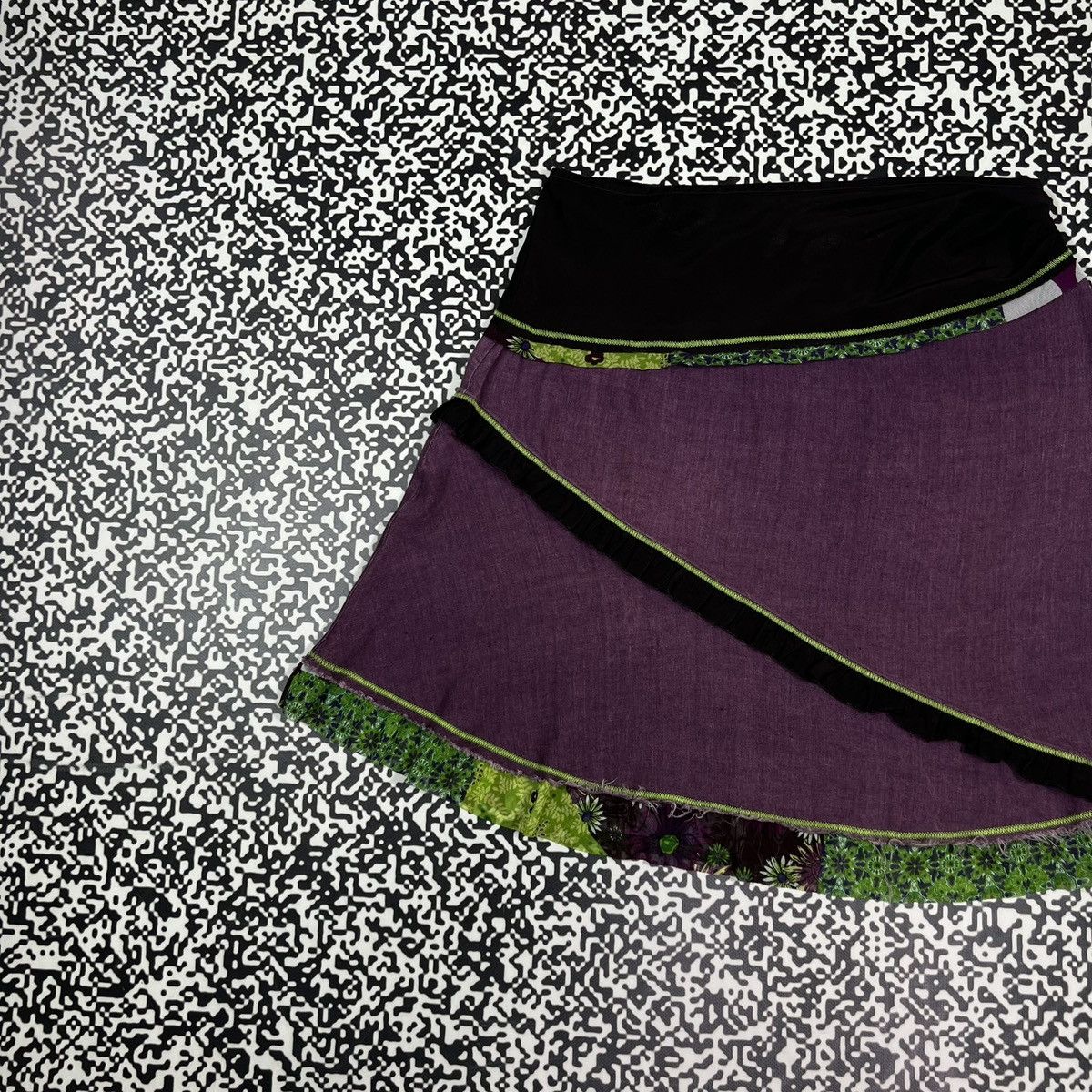 Vintage Vintage 90s Roberto Naldi Linen Retro Style Italy Midi Skirt Size 29" - 4 Thumbnail