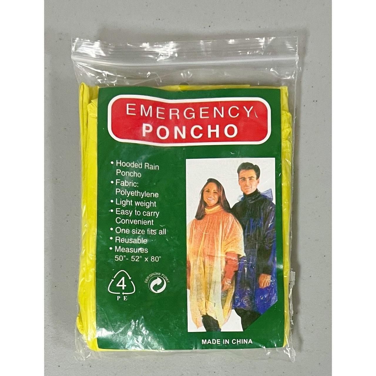 Japanese Brand × Vintage Yellow Emergency All-Weather Poncho Unisex O/S NWT ⛈️ Size ONE SIZE - 1 Thumbnail