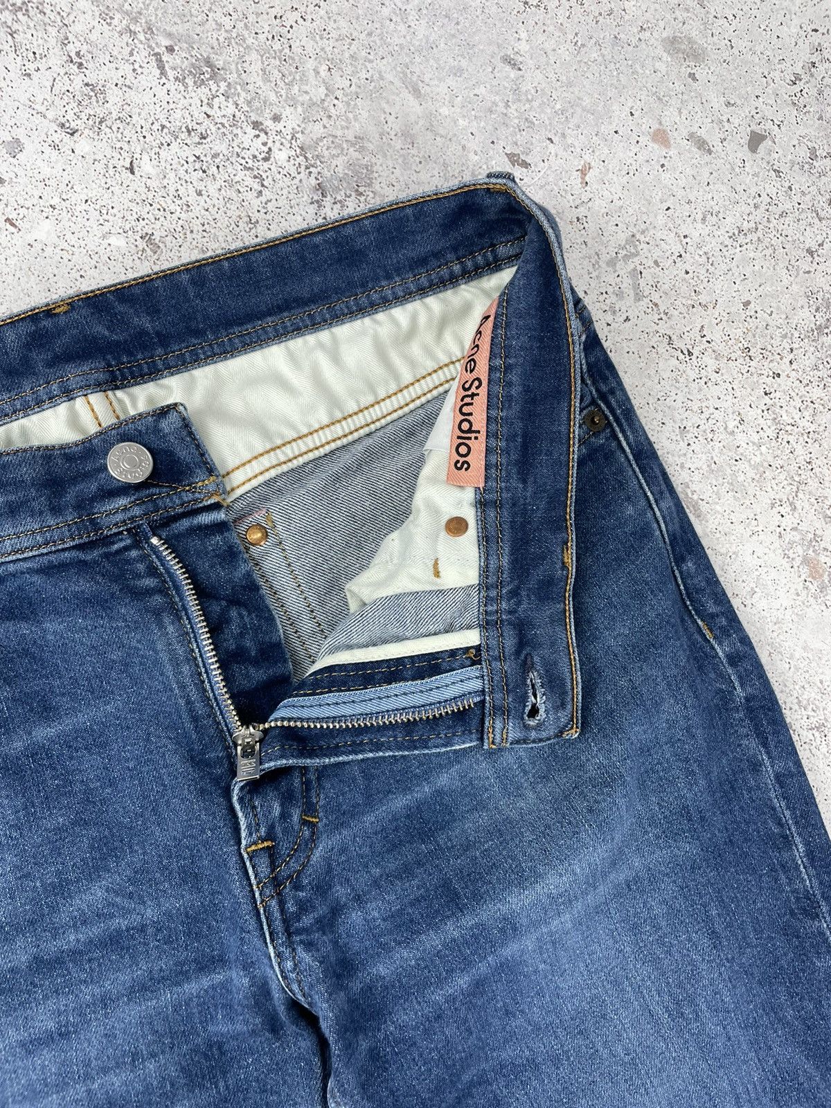 Acne Studios Acne Studios Skinny Fit Jeans North-Dark Blue Size US 30 / EU 46 - 5 Thumbnail