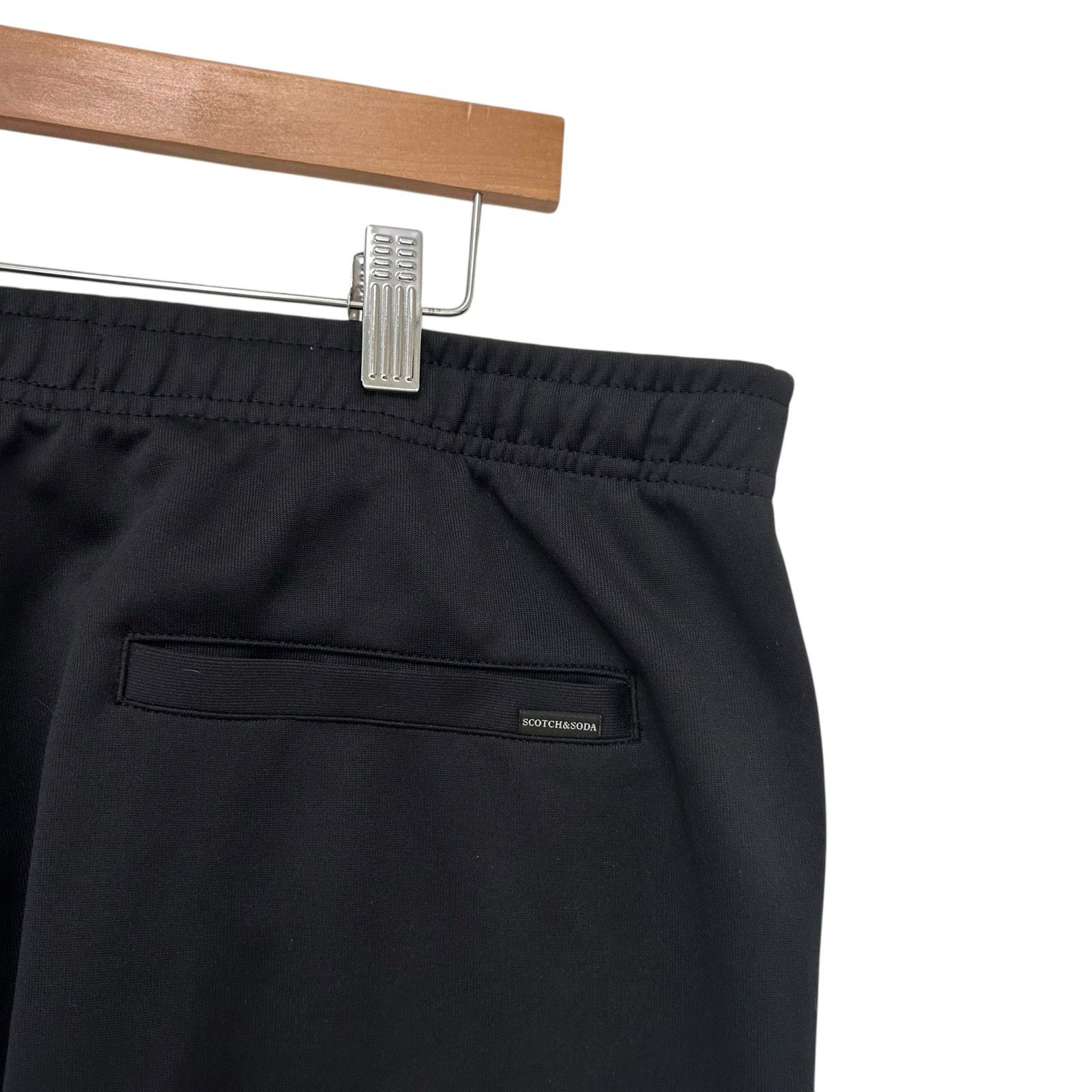 Scotch & Soda Scotch & Soda Black Pants Logo Tape Trim Sz XXL Size 42" / US 20 - 6 Thumbnail