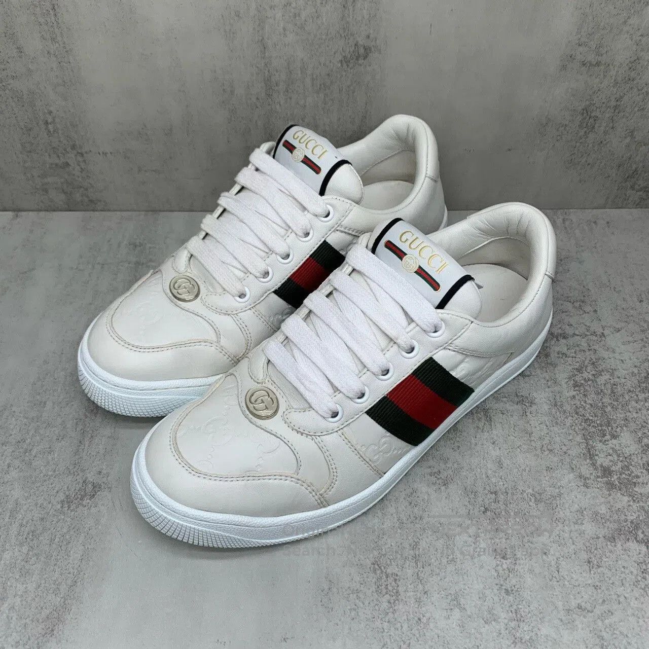 Gucci gucci white double g sneakers size 36. Size US 5.5 / EU 38 - 1 Thumbnail