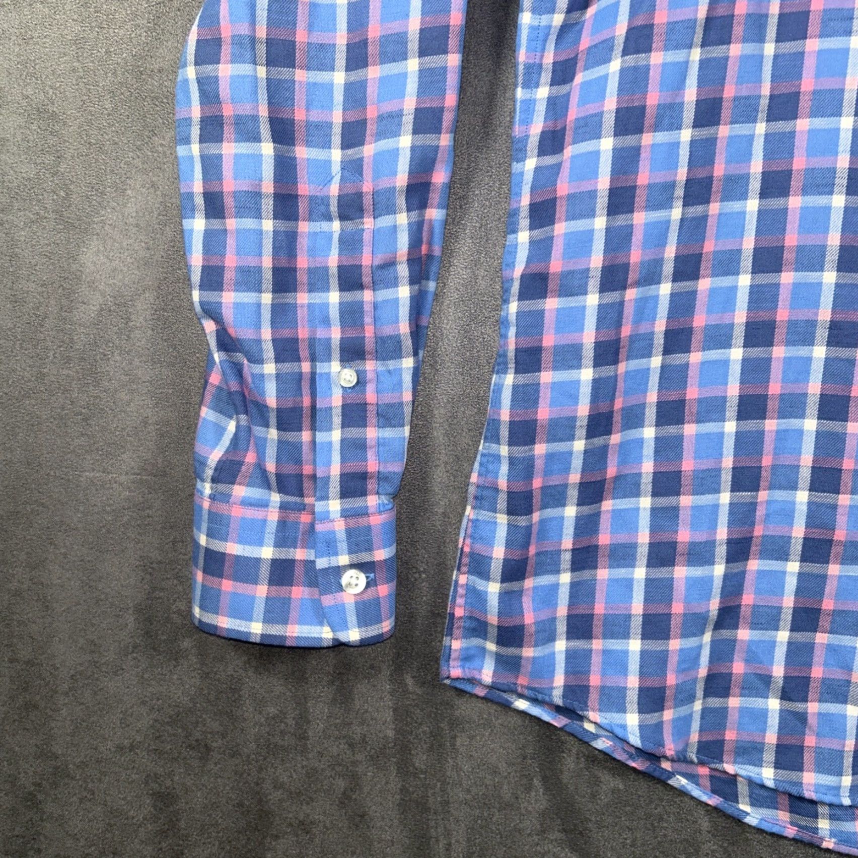 Vineyard Vines Vineyard Vines Crosby Shirt Shirt Button-Down L Blue Plaid Slim Fit Mens Long Sleeve Button-Up Size US L / EU 52-54 / 3 - 6 Thumbnail