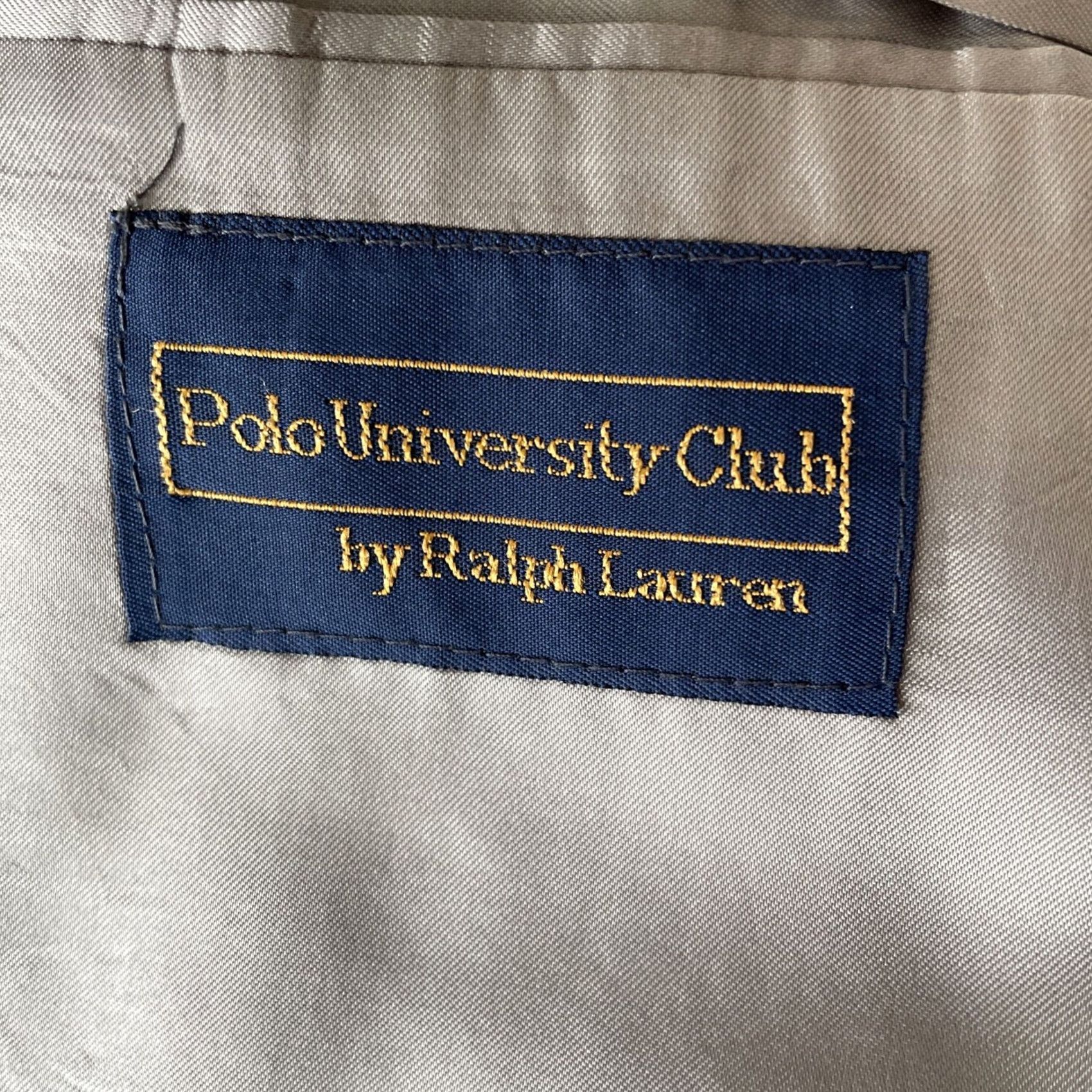 Ralph Lauren VINTAGE Polo University Club Ralph Lauren Blazer Mens 43R Tweed Black/White Two Button Notch Lapel Speckled University/USA 90s Mens Size US XL / EU 56 / 4 - 3 Thumbnail