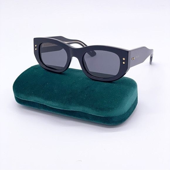 Gucci NEW GUCCI GG1215S 002 BLACK UNISEX SUNGLASSES Size ONE SIZE - 3 Thumbnail