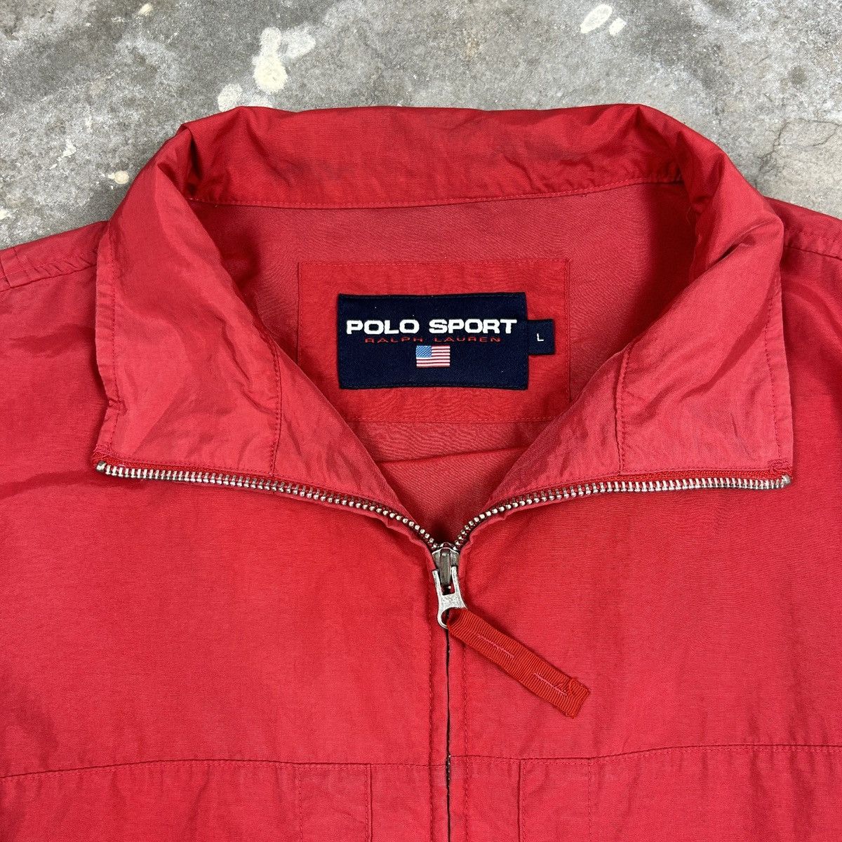 Polo Ralph Lauren × Vintage 1990s Polo Sport - Red Light Jacket Size US L / EU 52-54 / 3 - 2 Thumbnail