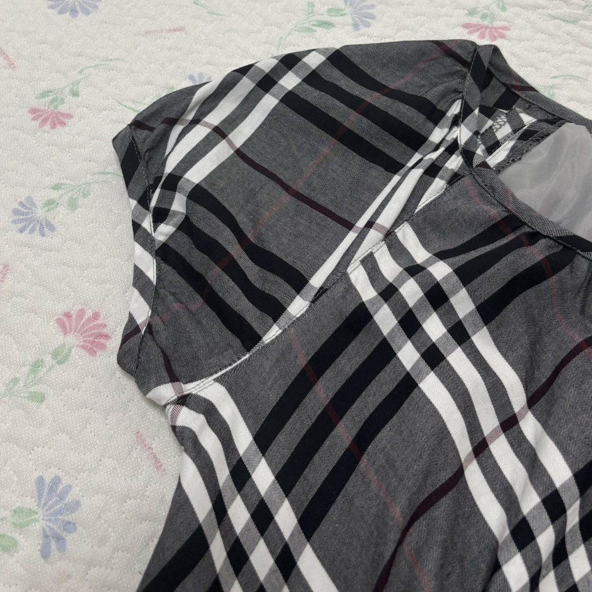 Burberry Burberry Blue Label Grey Check Dress Size XS / US 0-2 / IT 36-38 - 5 Thumbnail