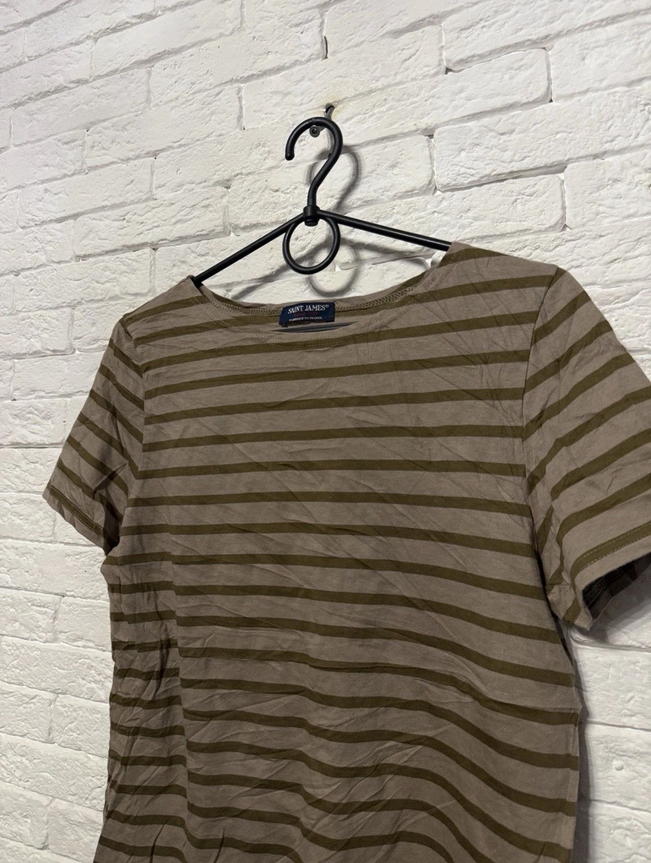 Saint James Saint James Brown Stripped T-shirt Woman Sz M Size M / US 6-8 / IT 42-44 - 2 Thumbnail