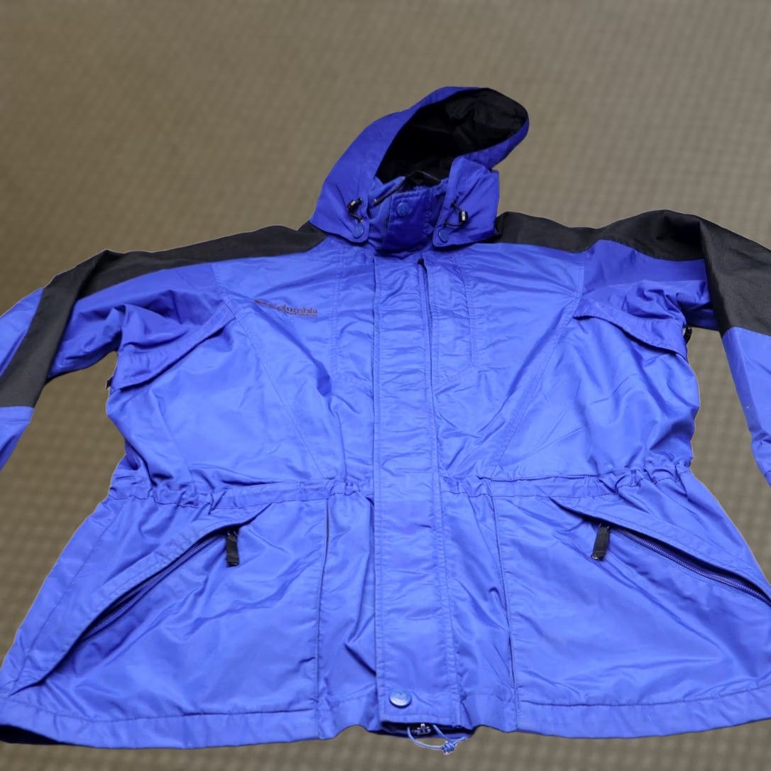 Doublet VINTAGE Columbia Jacket Mens Large Blue Double Whammy Rain Wind Hooded 3in1 Shell Size US L / EU 52-54 / 3 - 1 Thumbnail